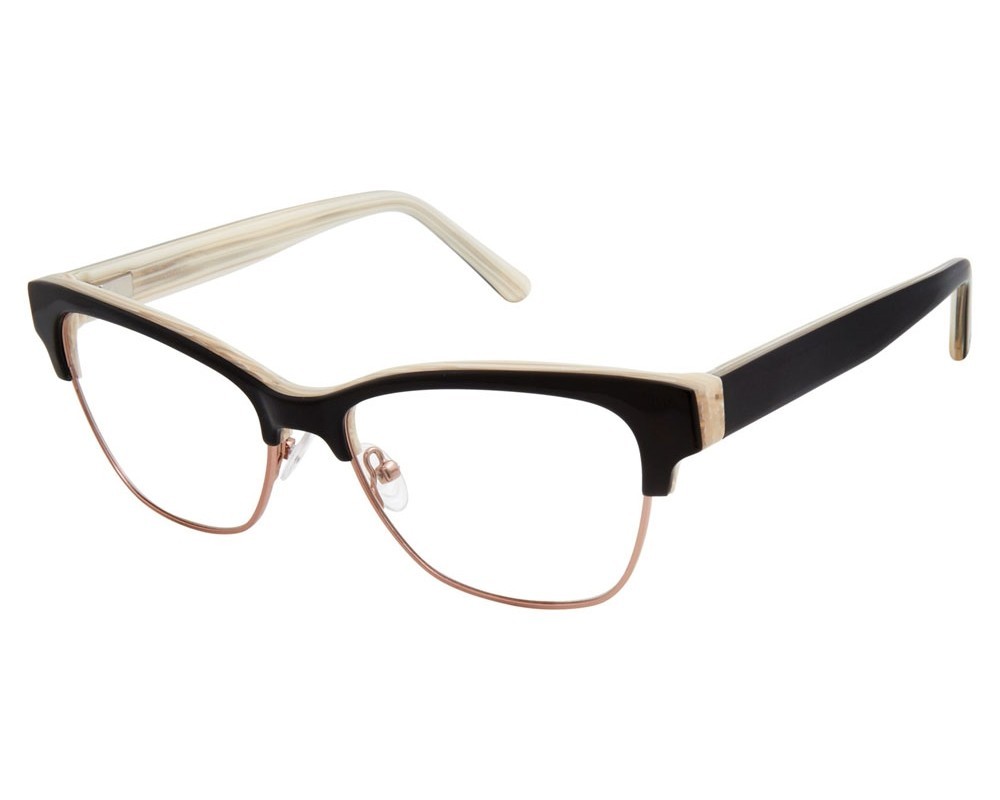 LAMB – LA064 – BLACK BONE – Designer Womens Cat Eye Eyeglasses 53-17-140