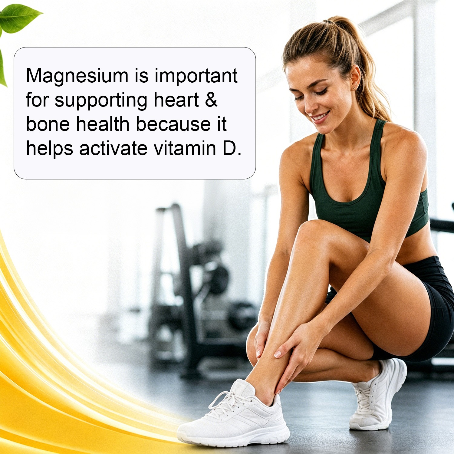 Magnesium Glycinate High Absorption Calm Relax Muscle Bone Wellness Support