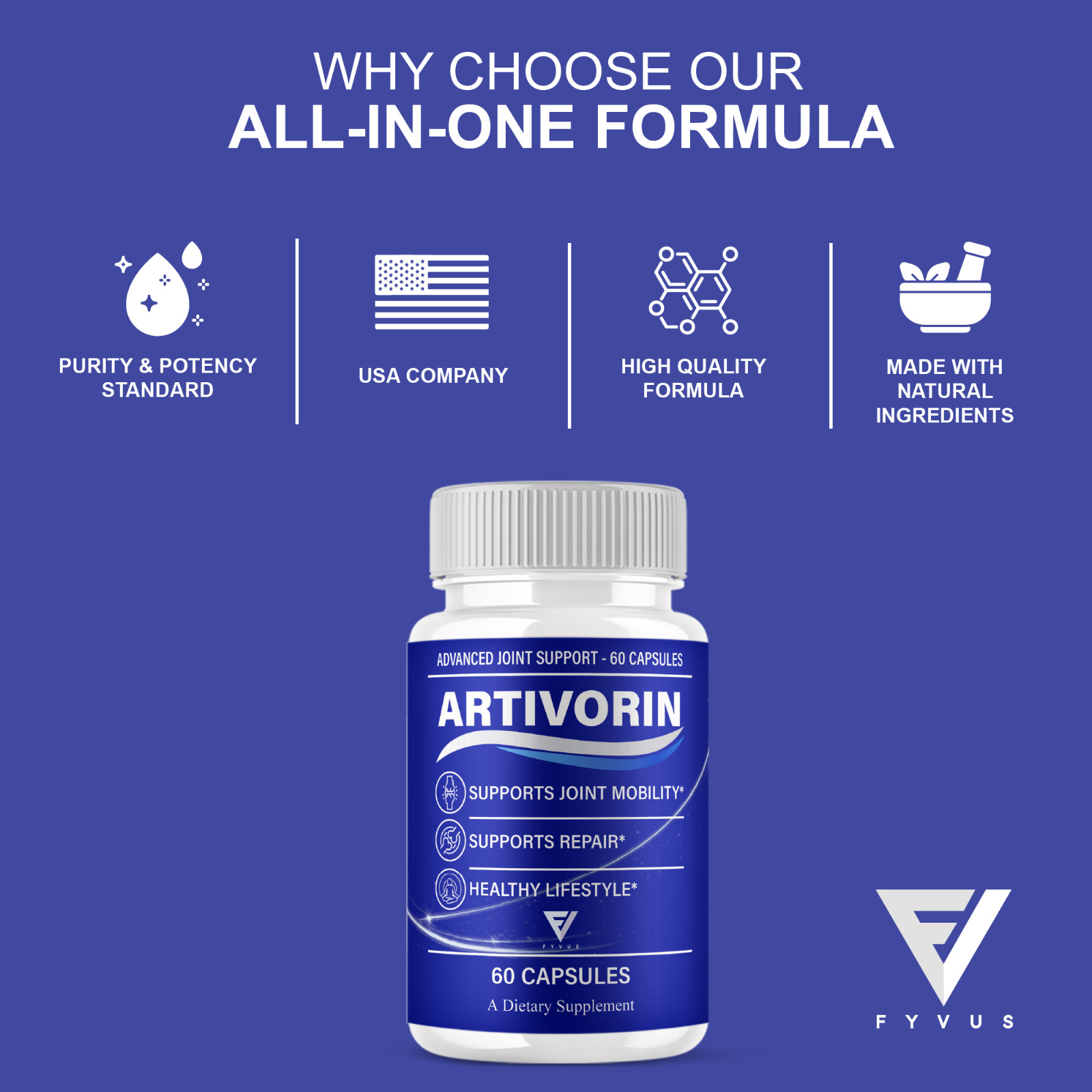 Artivorin Advanced Joint Support, Artivorin Pills (60 Capsules)