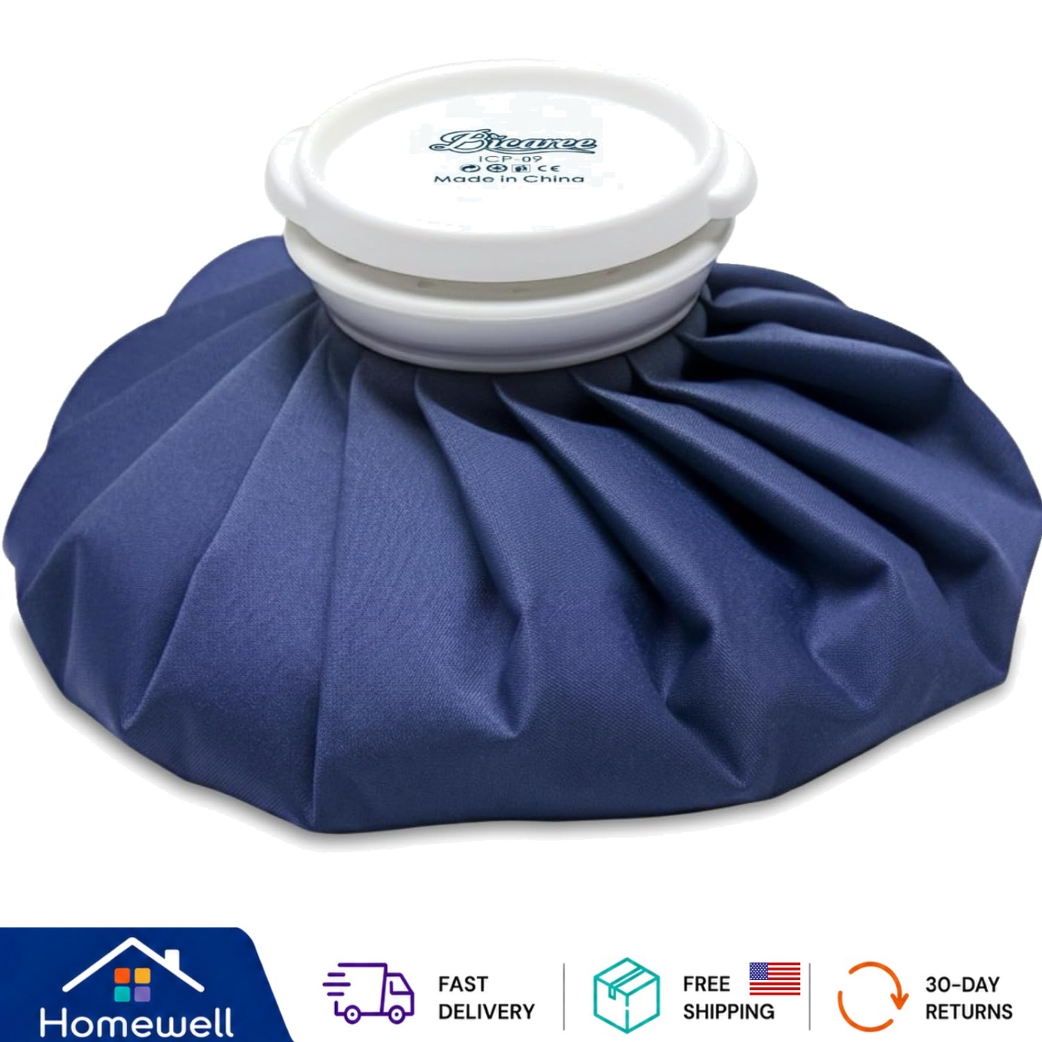 No-Leak Ice Pack for Pain Relief – 9” Hot & Cold Therapy with Large Mouth Cap