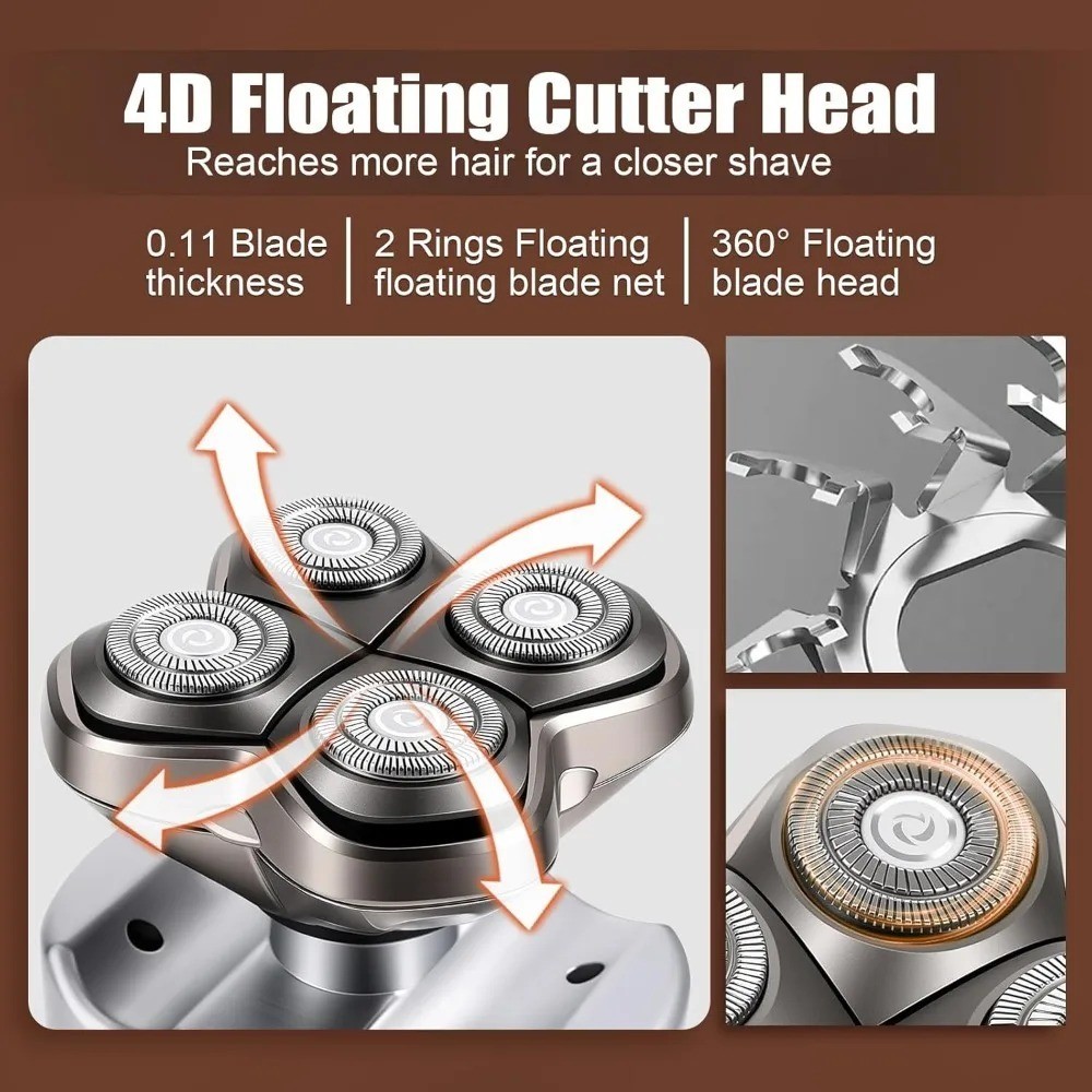 Shaver PRO 4 Head Replacement Blade Compatible with Skull Pitbull Butterfly kiss