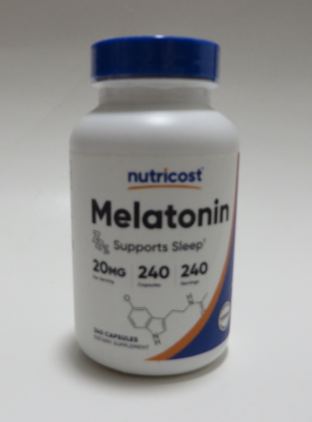 Nutricost Melatonin 20mg, 240 Capsules – 10mg Per Serving, Non-GMO, Gluten Free