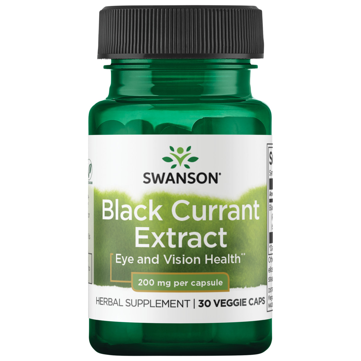 Swanson Black Currant Extract 200 mg 30 Veggie Capsules