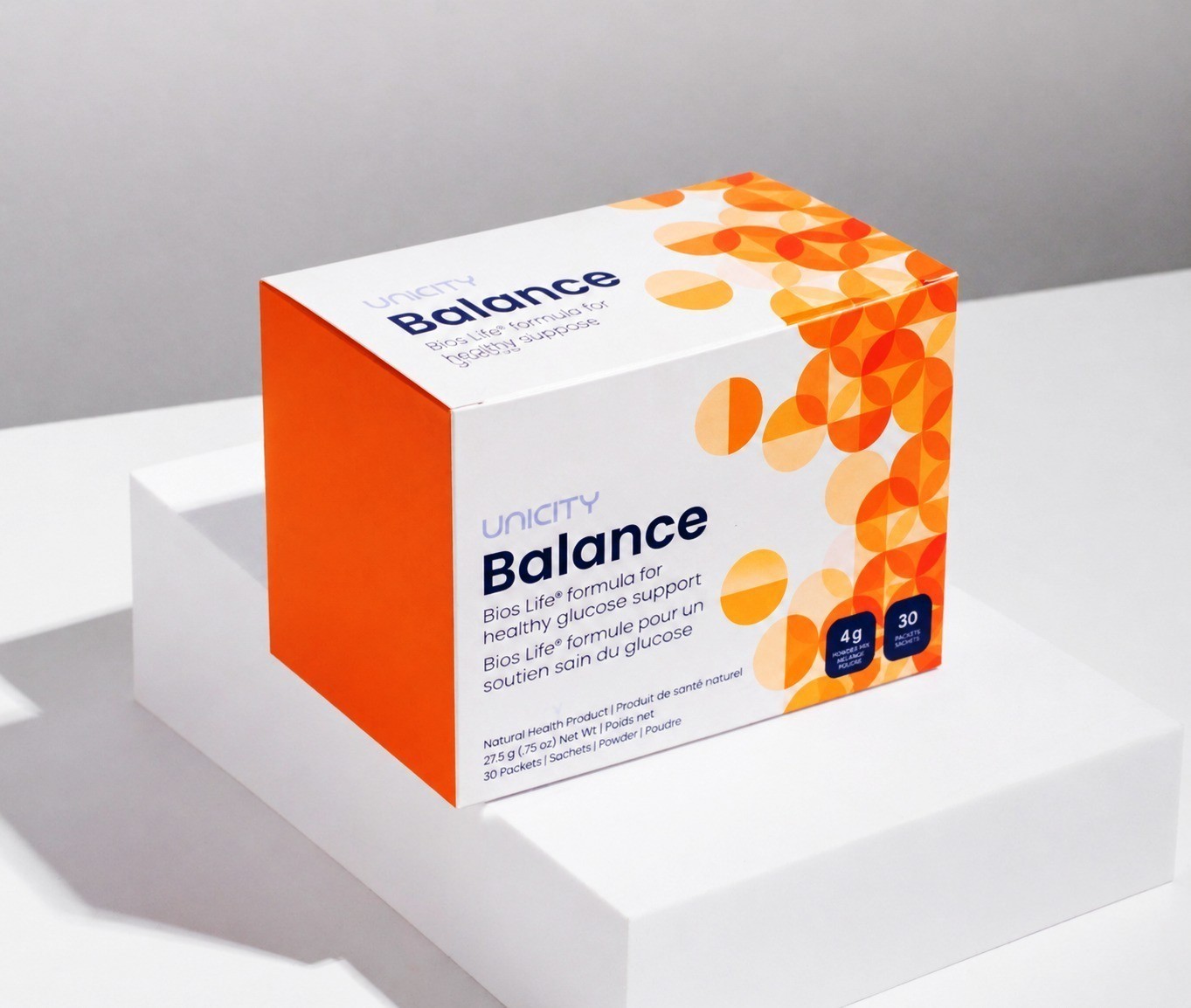 Unicity Balance Cholesterol Support Drink Mix 30 Stick Pack (ORANGE)