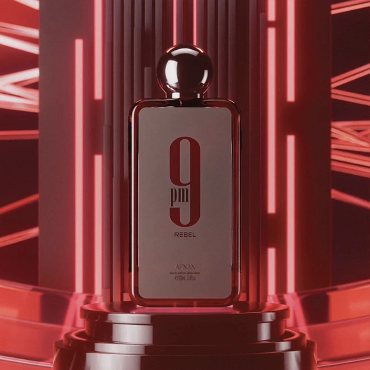 9 PM Rebel by Afnan 3.4 Fl Oz/100ML EDP Spray for Unisex