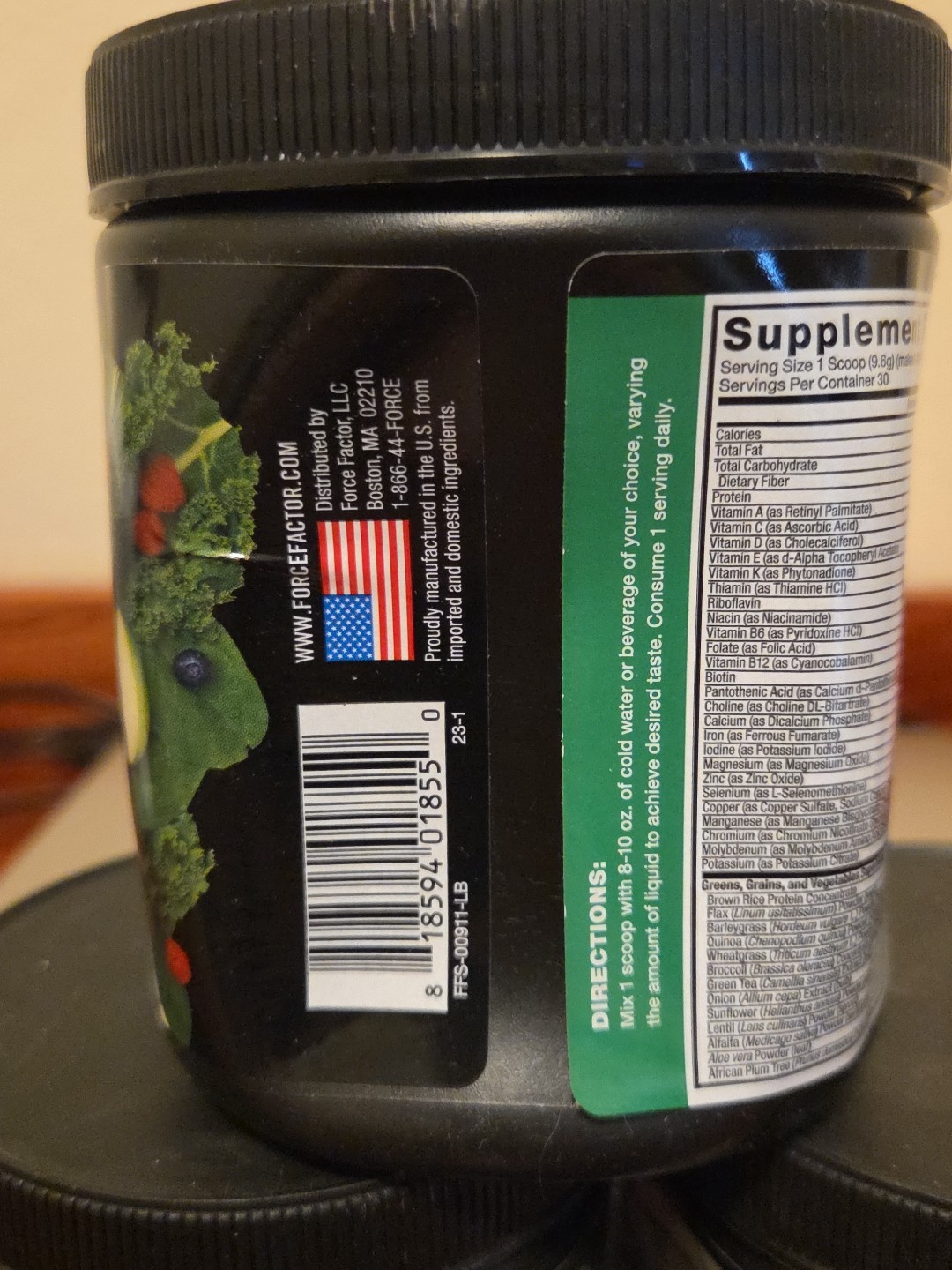 3x Force Factor Smarter Greens daily wellness powder 10.2 oz each MAY 2026