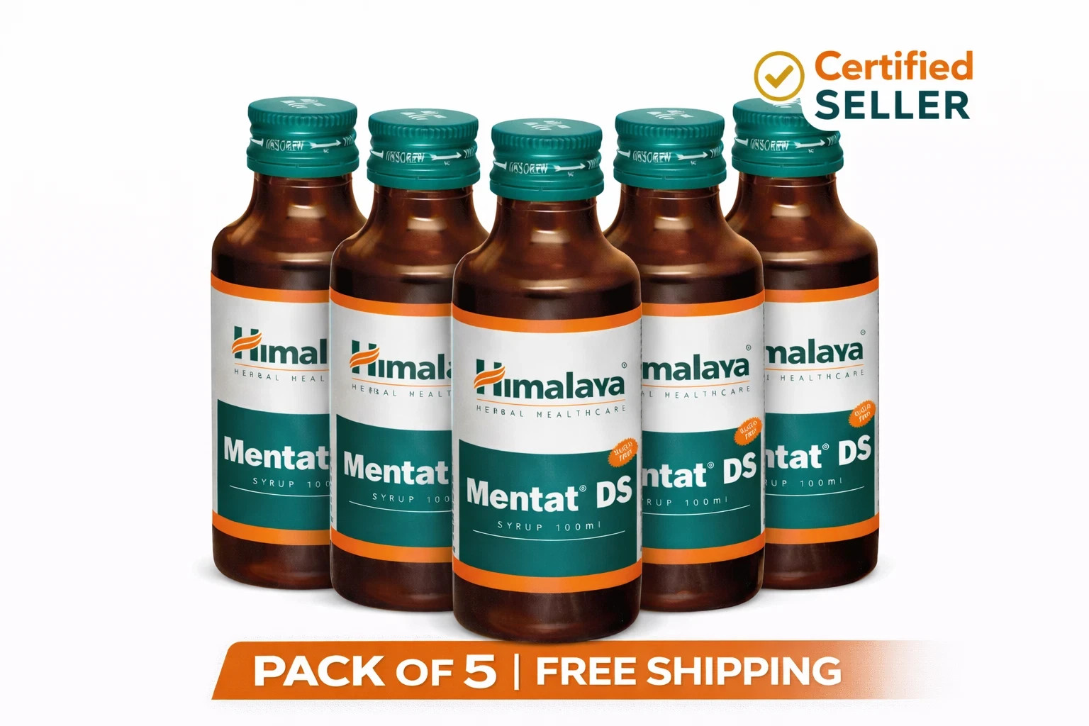 Himalaya Mentat DS Syrup 100ml x5 Herbal Cognitive Wellness Support Free ship