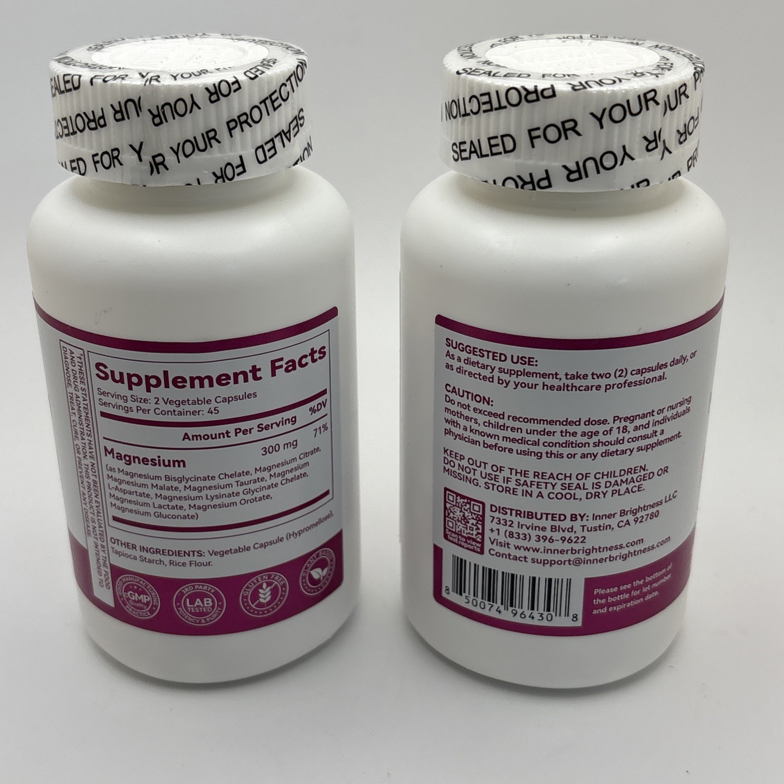 9-in-1 Magnesium Complex 300mg from 9 90 Count – Expires 01/2028 – 2 Bottles!