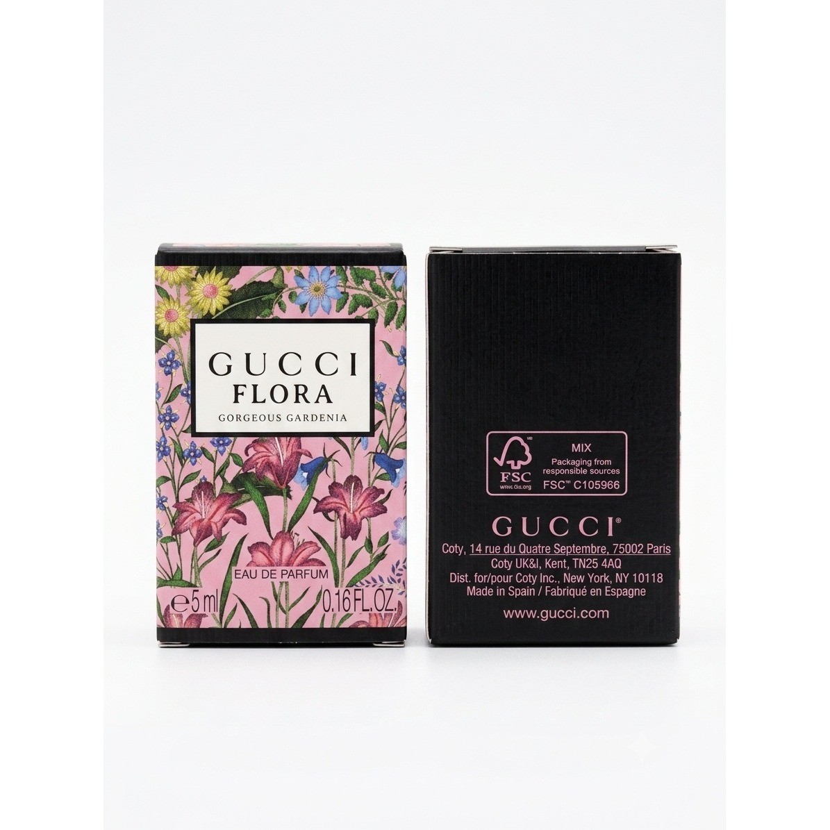 Gucci Flora Gorgeous Gardenia EDP 5ml 0.16oz Miniature Perfume With Box NEW