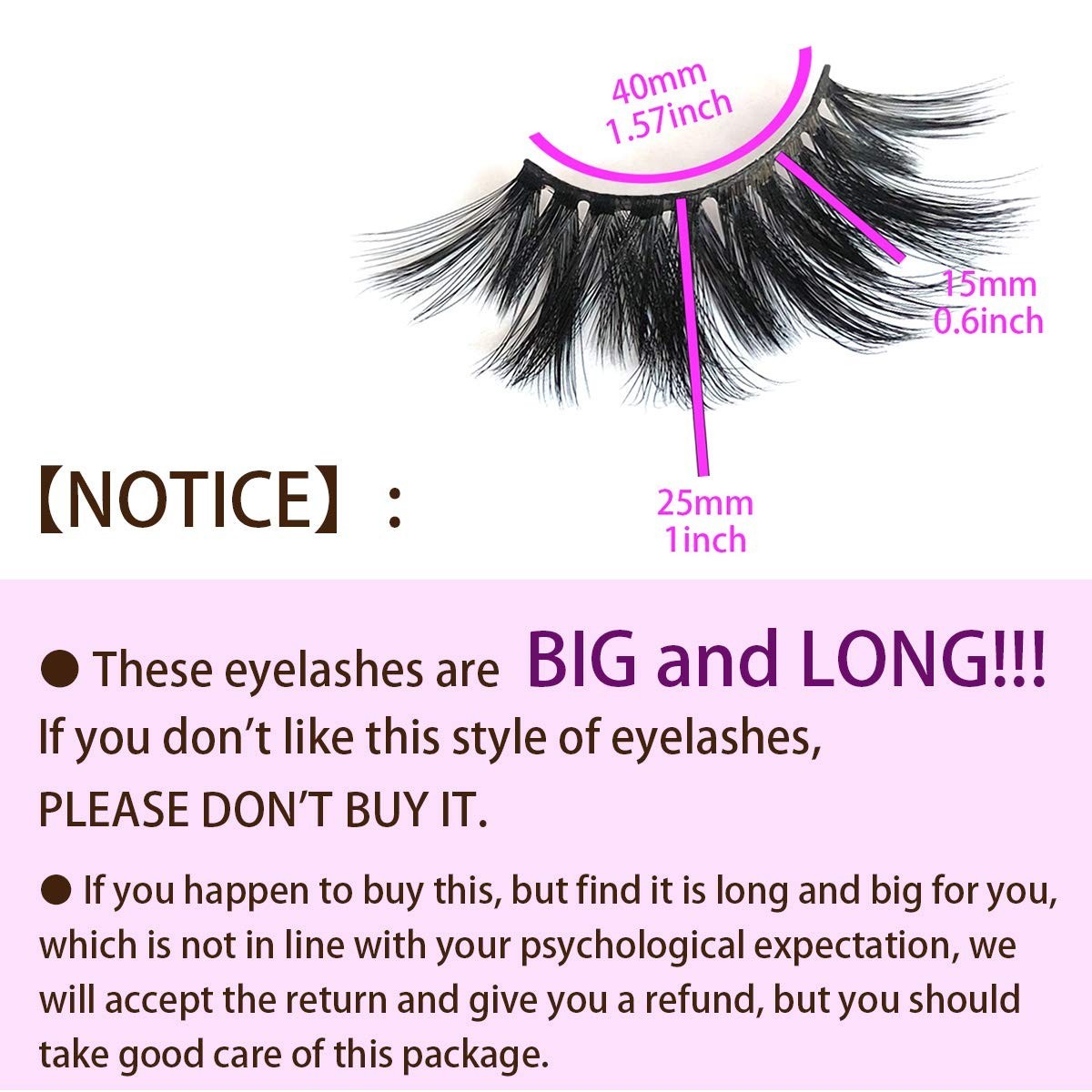 Dramatic 25mm Faux Mink Eyelashes – Handmade 6D Volume for Stunning Effects