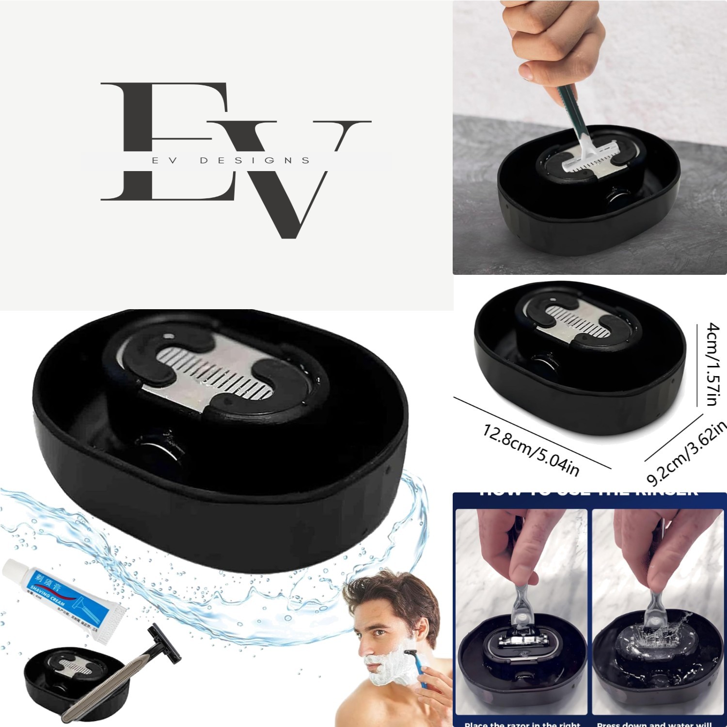 Manual Razor Cleaning System – Includes Shaver & Cream for Ultimate Hygiene