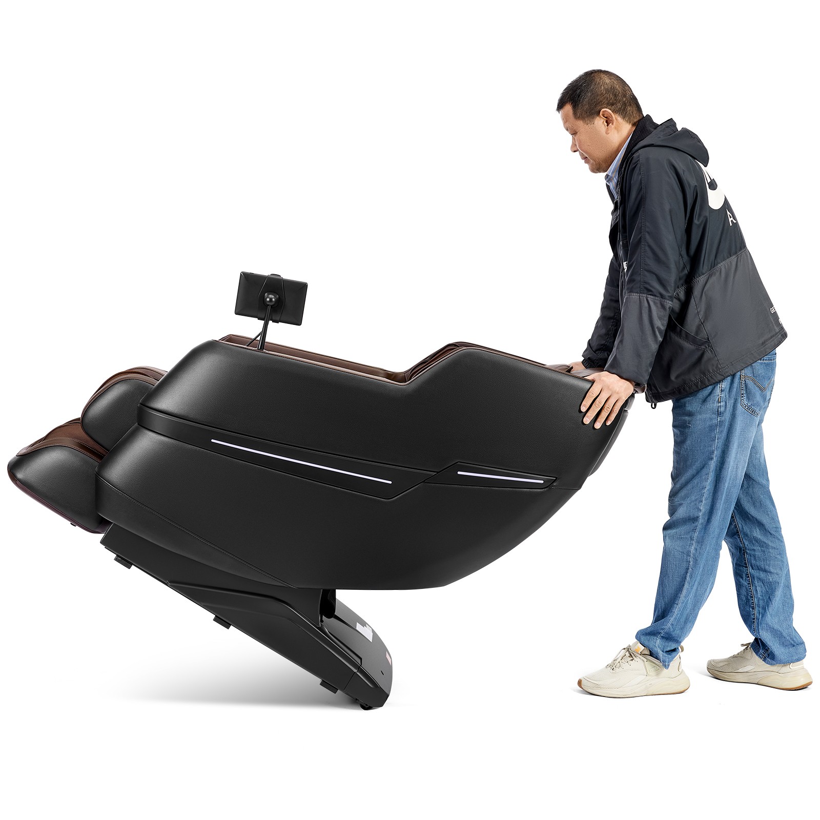 Full Body Zero Gravity Recline Massage Chair with Shiatsu, Heating, Foot Roller