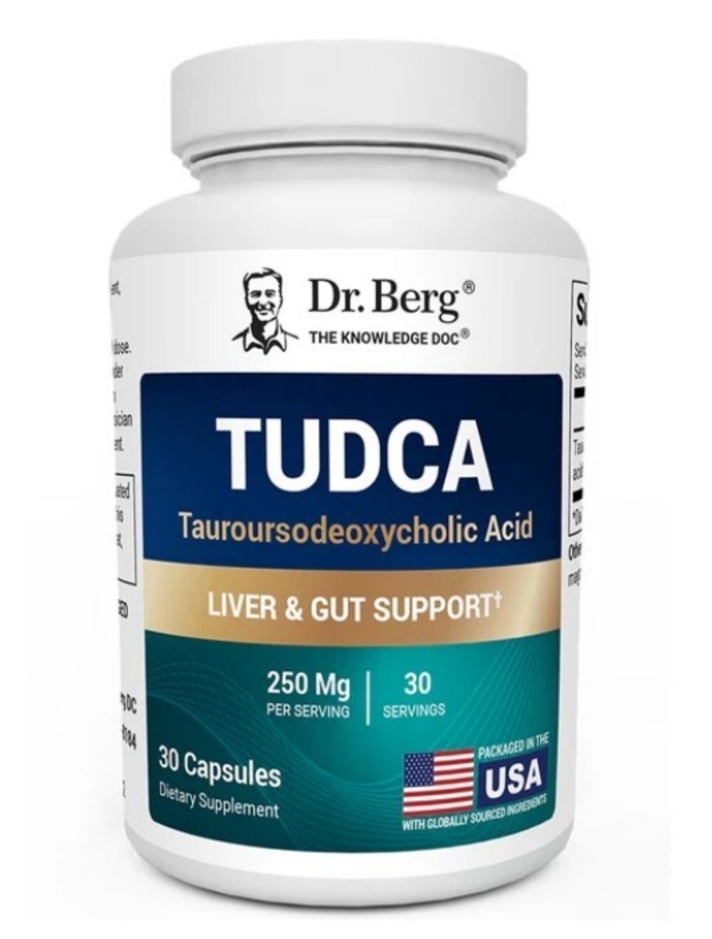 TUDCA 3 packs -250mg Tauroursodeoxycholic Acid -30 vegetarian capsules x 3