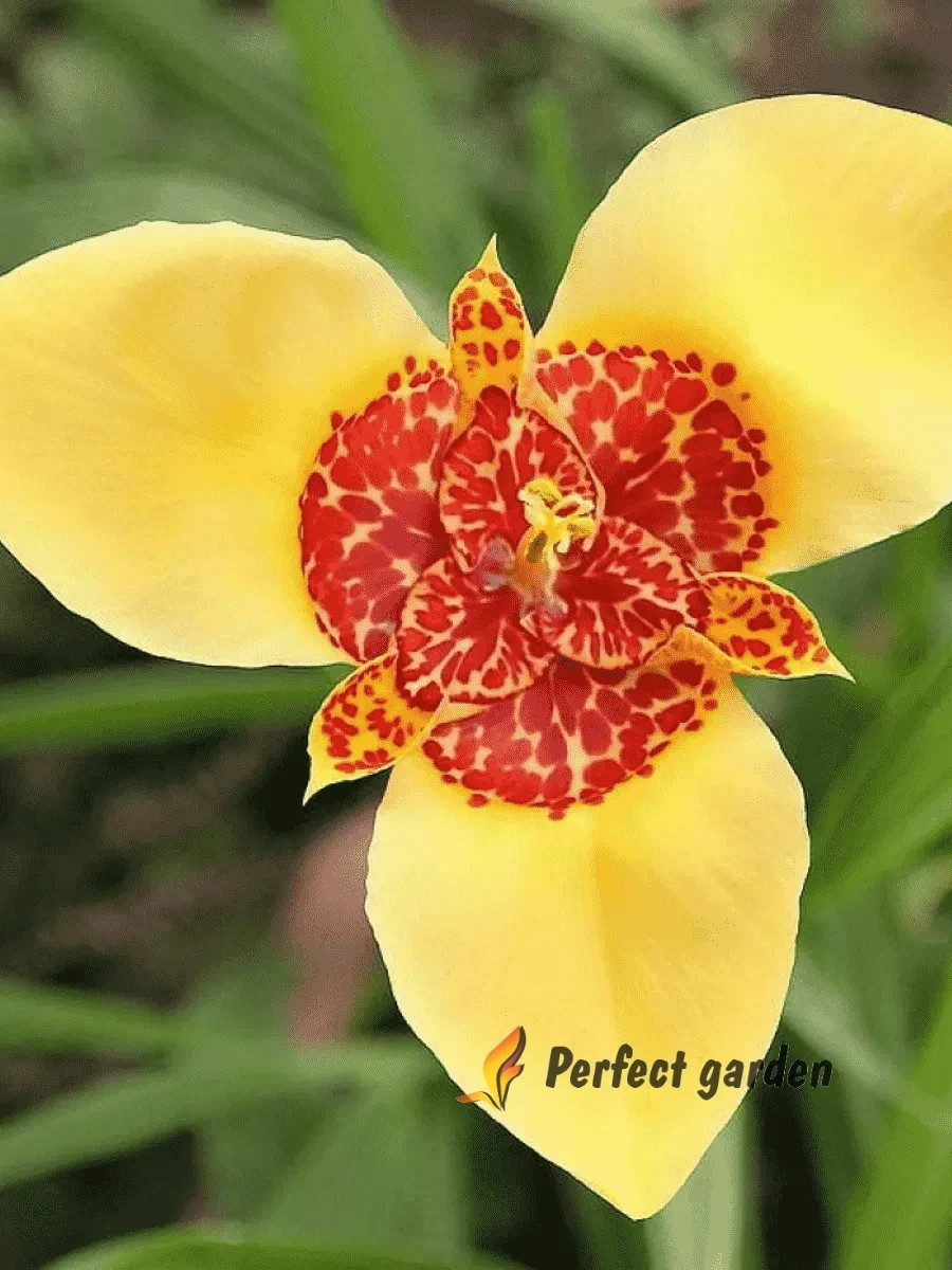 100 Seeds Tigridia Pavonia Mexican Shellflower Peacock Jaguar Flower Tiger Iris