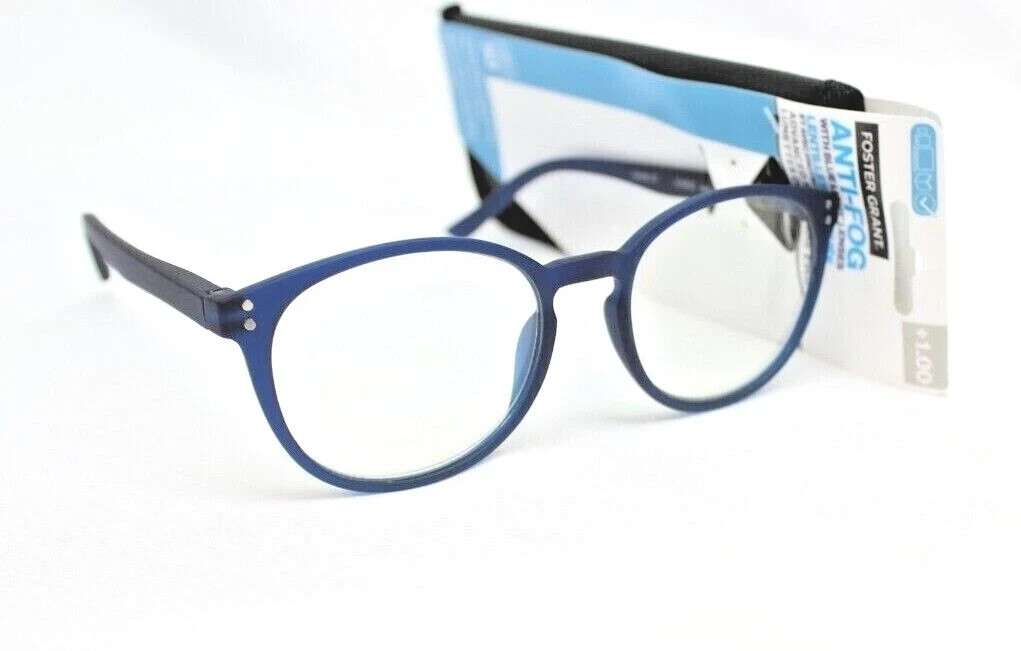 Foster Grant Blue Light Reading Glasses with Case JOEY NVY BLAF – ChooseStrength