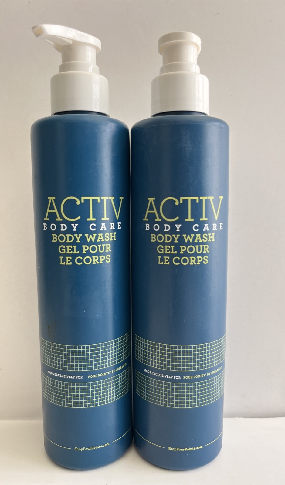Set Of 2 ACTIV Body Care Body Wash Four Points By Sheraton 12.17 FL.OZ 360mL