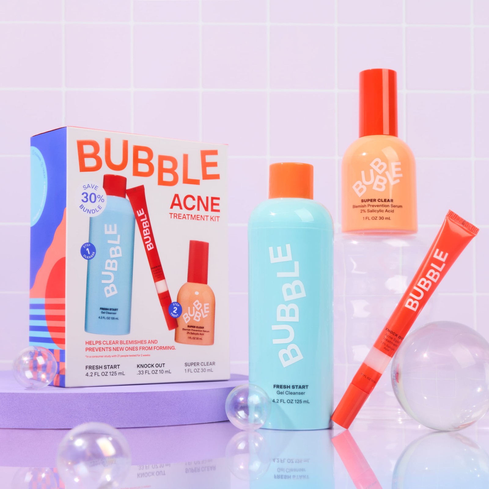 Bubble Acne Treatment Kit