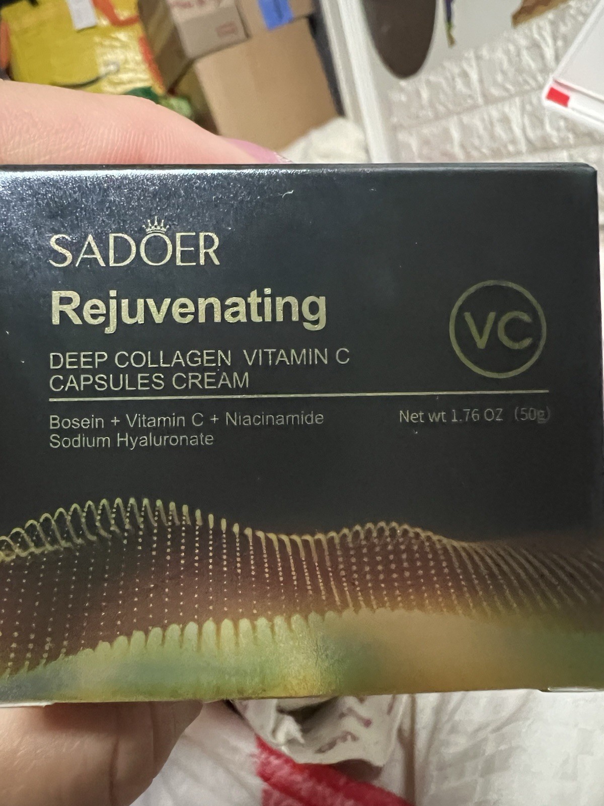 Sadoer Rejuvenating Deep Collagen Vitamin C Capsules Cream, a 50g jar/box