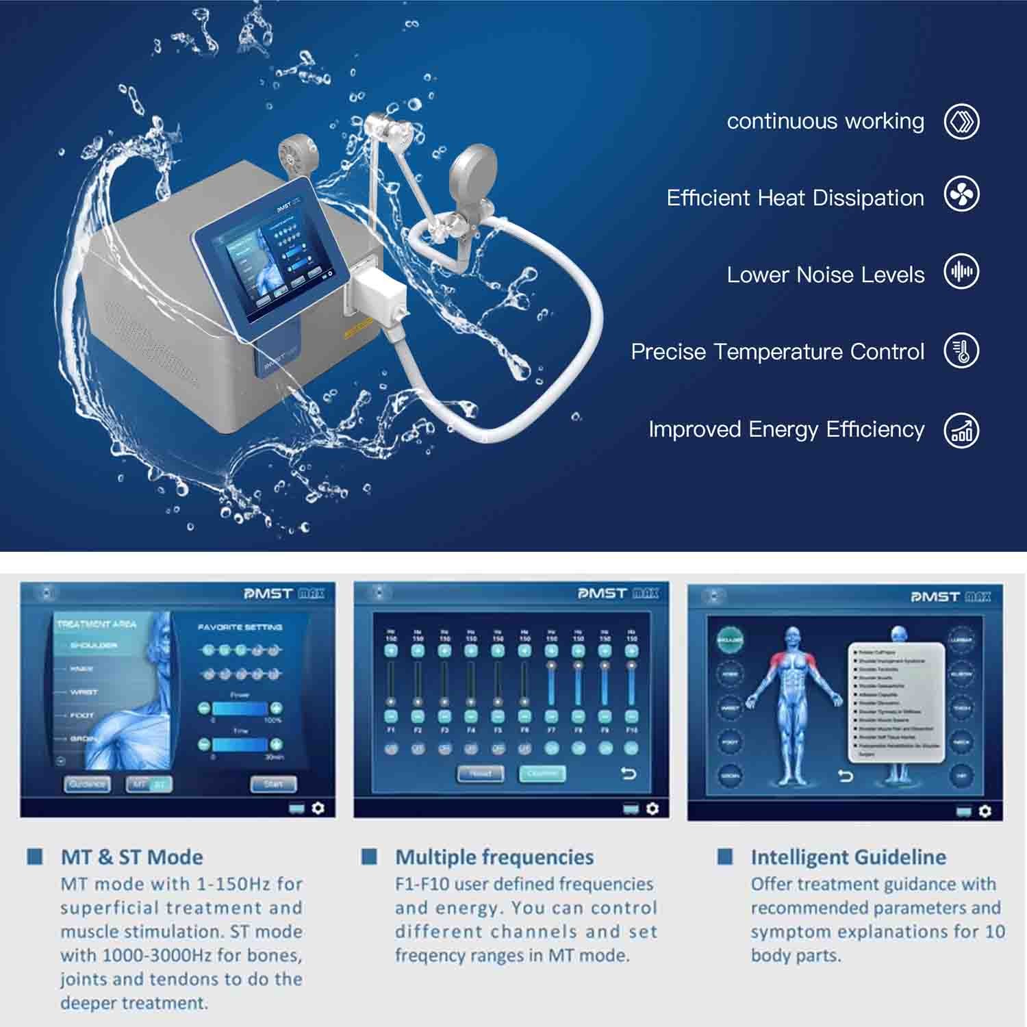 PEMF PMST MAX Physio Therapy Pulsed Electro Magnetic Field Pain Relief Machine