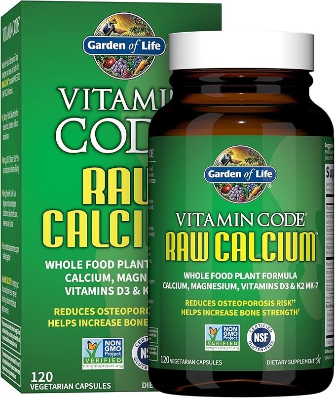 Garden of Life Vitamin Code Raw Calcium Supplement with Magnesium and Vitamins D
