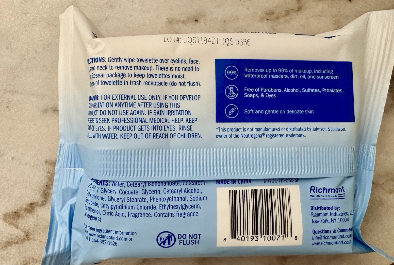 🎀Biophil🎀 (2) Makeup Remover-Super Soft Towelettes- Beauty Skincare NEW
