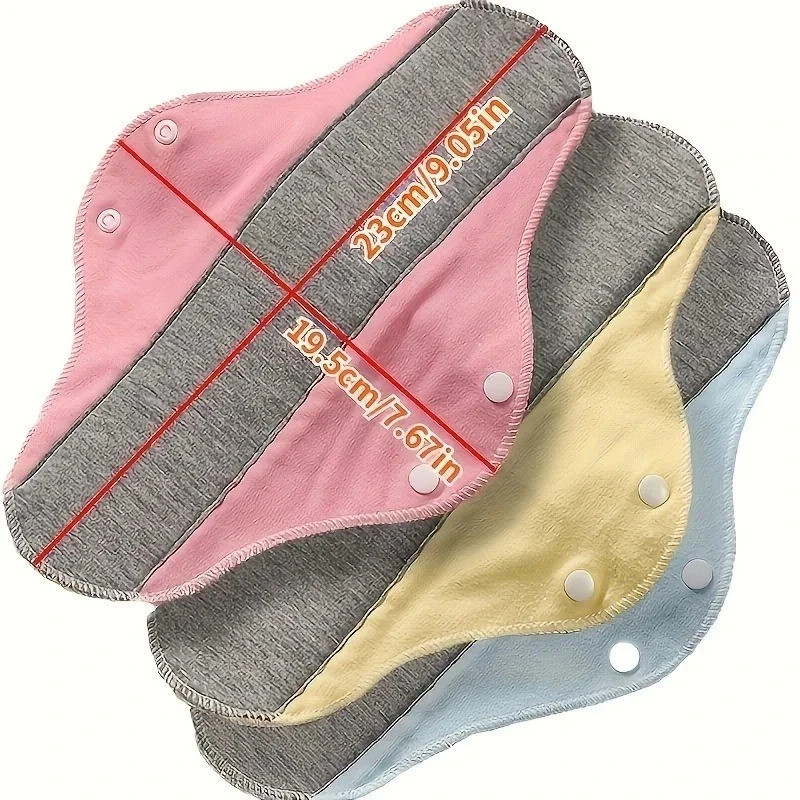 1/2/4/6pcs Leak-Proof & Waterproof Washable Incontinence Pads with Graphene