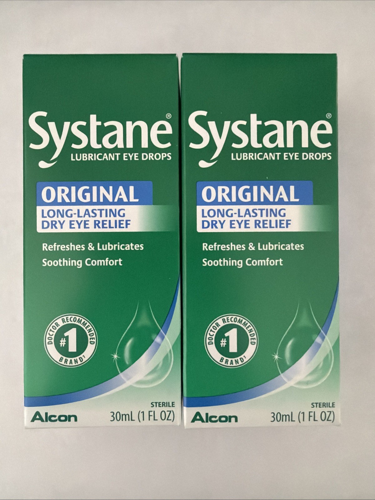 Systane Original Lubricant Eye Drops (2) Pack Exp. 2027+