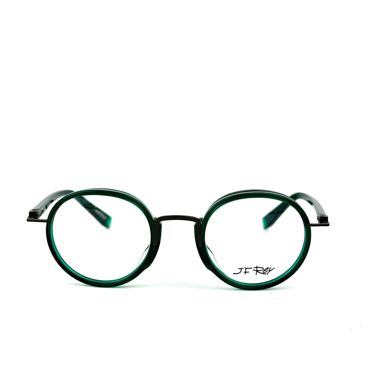JF Rey JF1441 4505 Eyeglass Frames Round Green 45-21-141 Hand Made