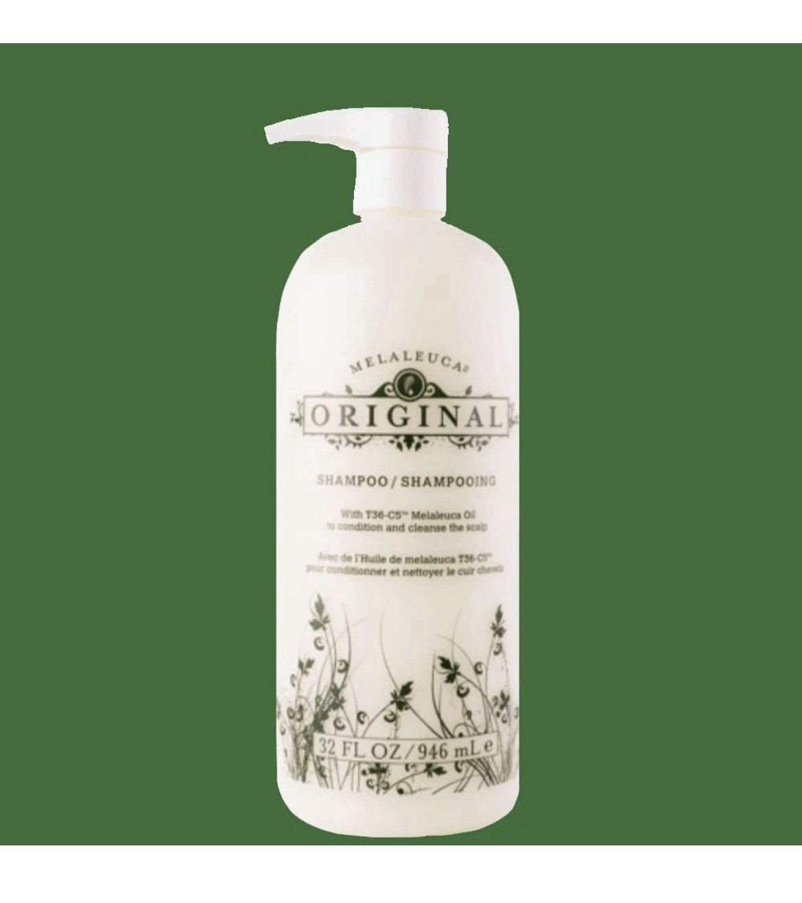 Melaleuca Original Shampoo 32 oz Family Size with T36-C5 Oil for Scalp with pump