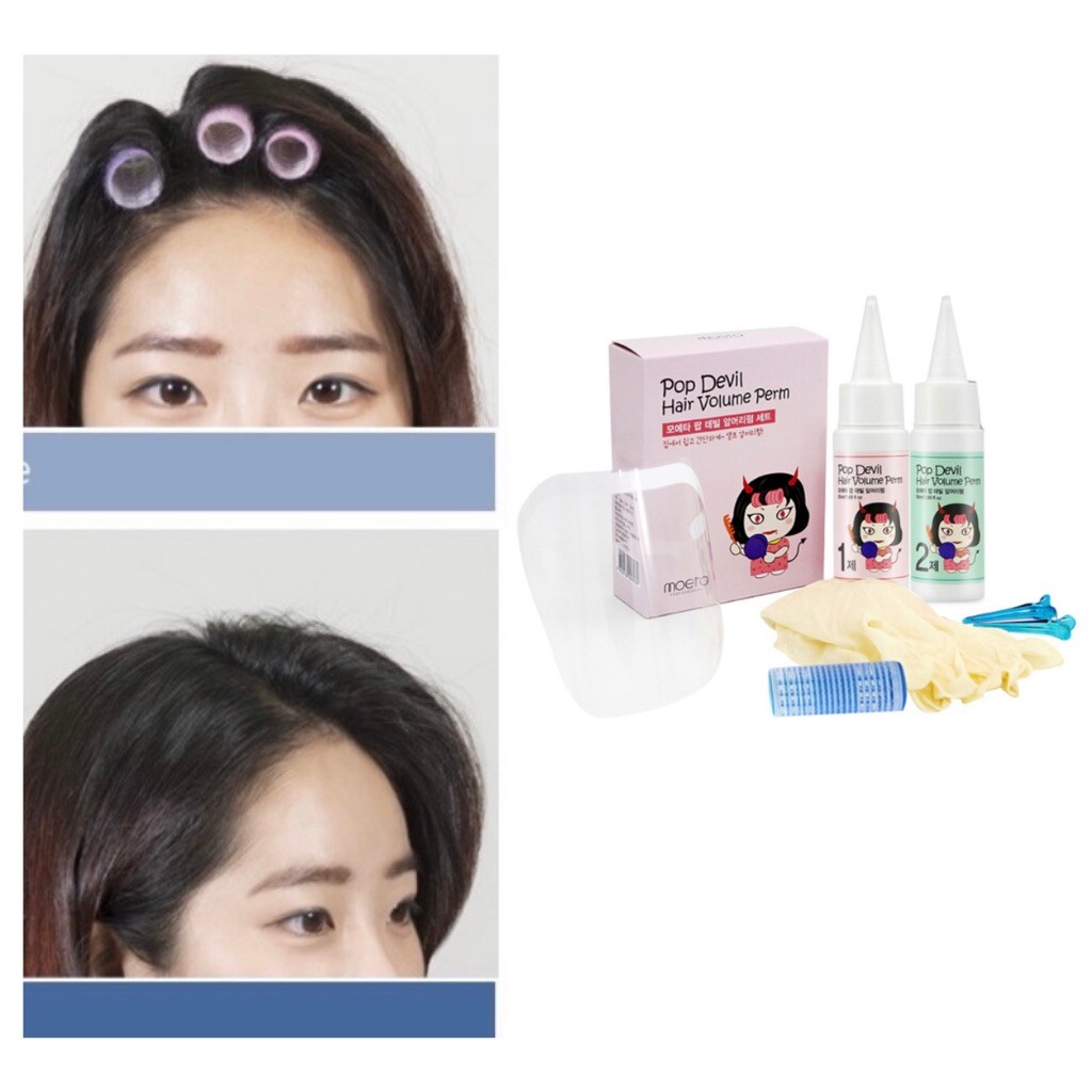 [POP DEVIL] Korea Self Root Volume Hair Curler Home Perm DIY Perming Kit