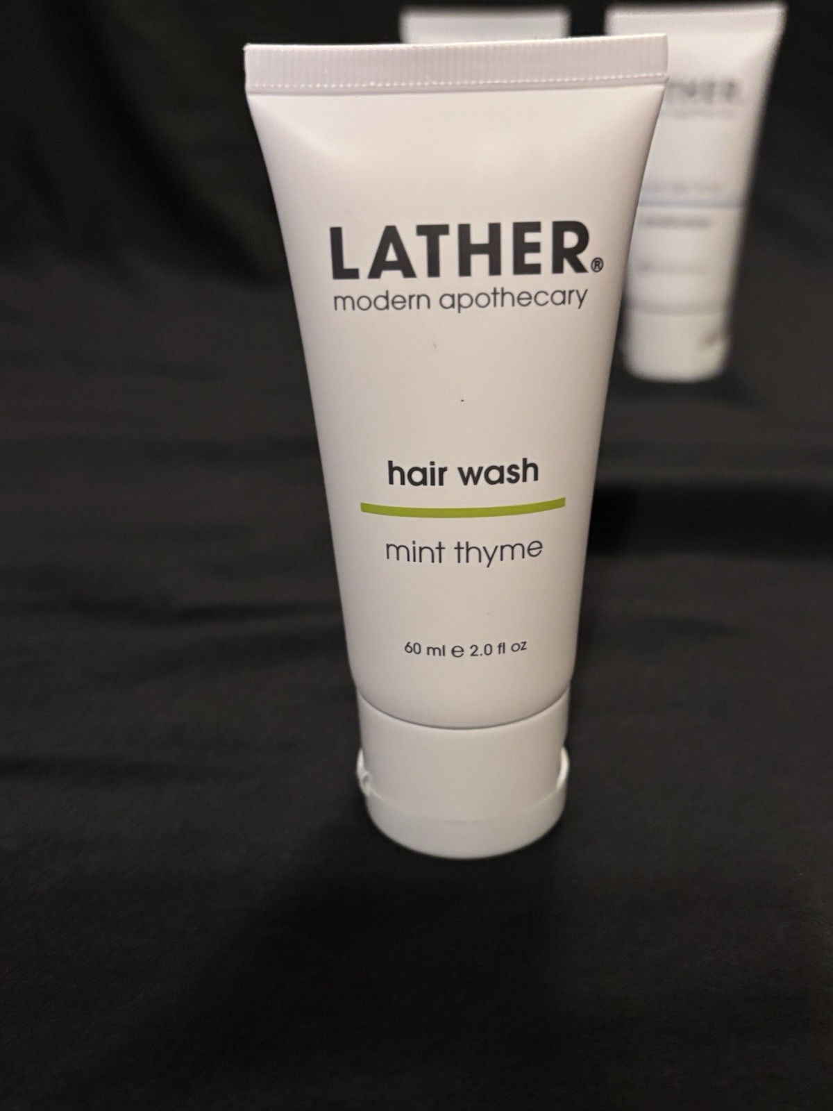 LATHER Travel Toiletries Set Body/Hair Wash Crème Rinse Face Soap Lavender