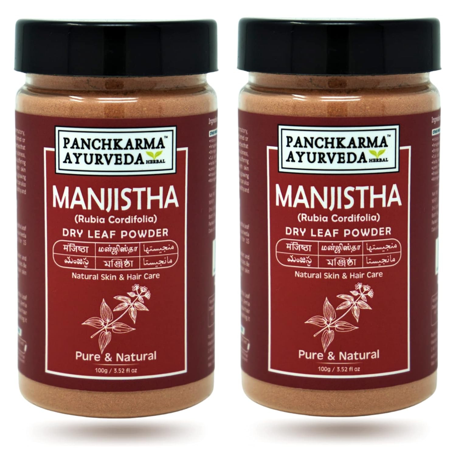Panchkarma Ayurveda Manjistha Powder 100gm Each Pack Of 2