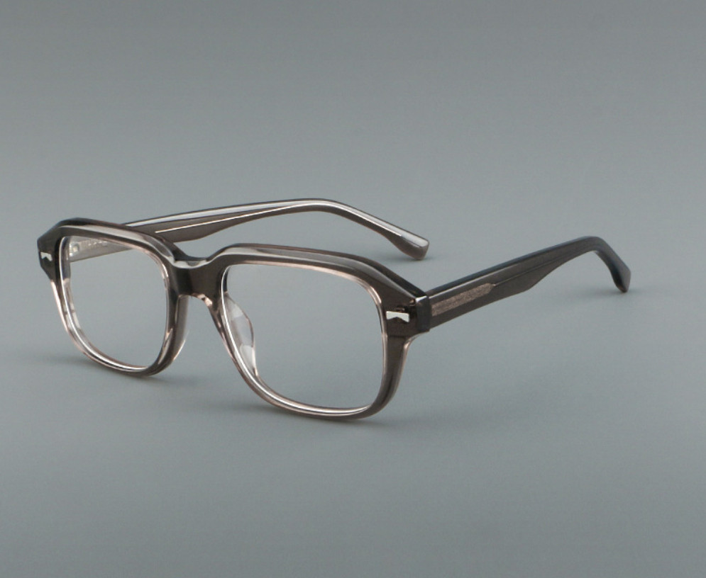 Retro Thick Acetate Rivet Full Rim Reading Glasses Frames Spectacles 53-19-146MM
