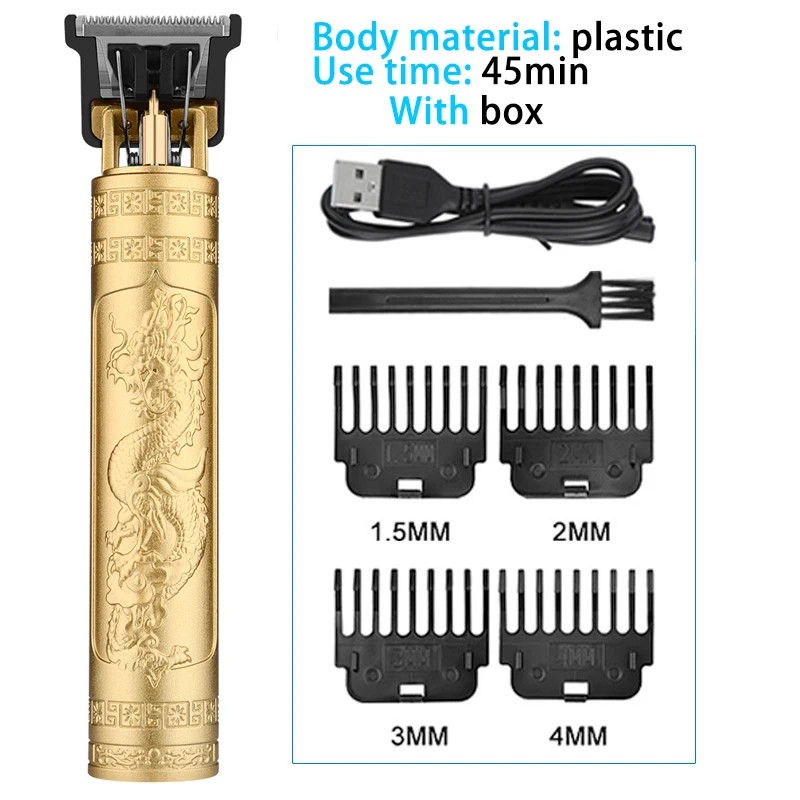 Hot Sale Vintage T9 Electric Cordless Hair Cutting Machine Professional Hair Bar