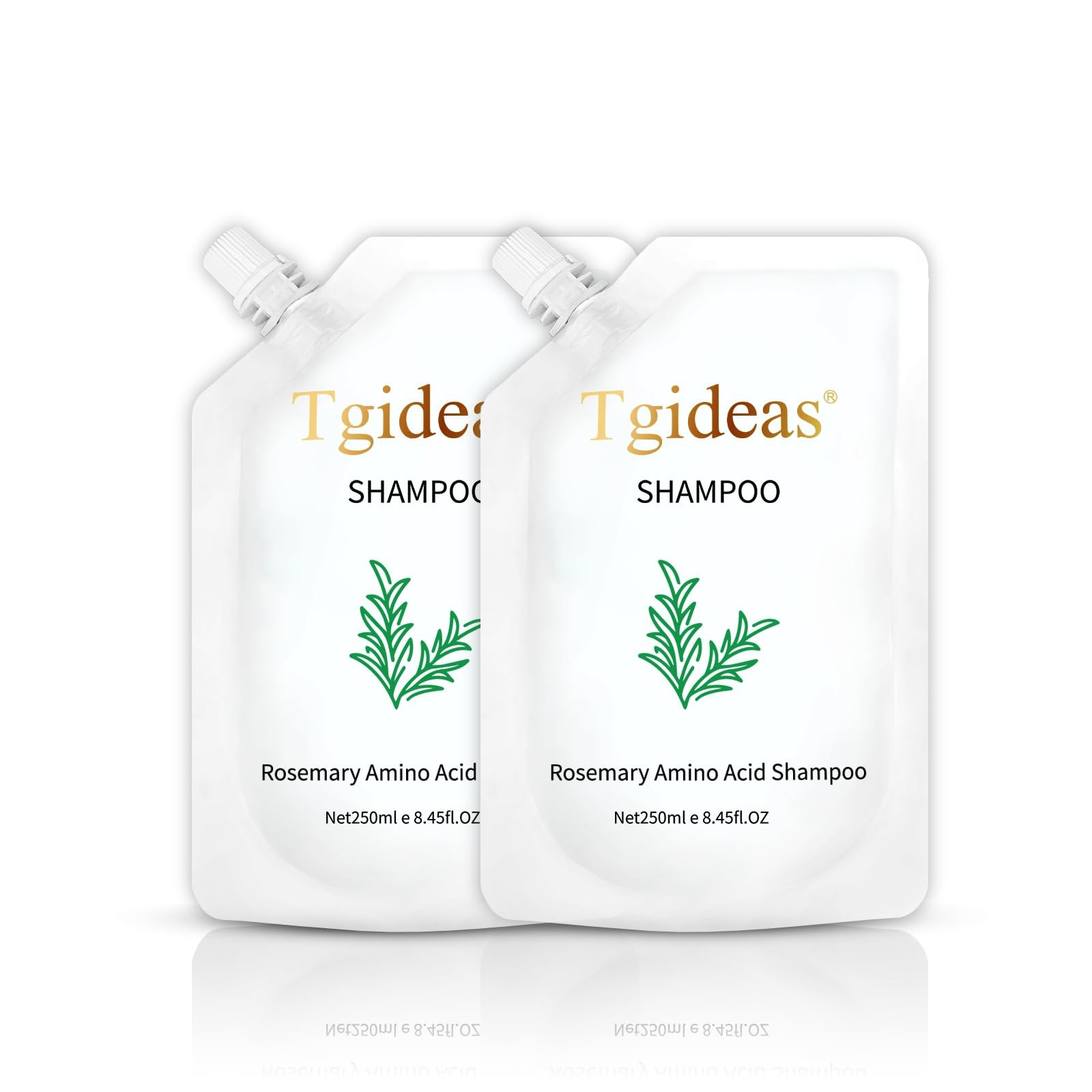 Tgideas Rosemary Biotin Amino Acid Shampoo, 8.45 Fl Oz (Pack of 2), White