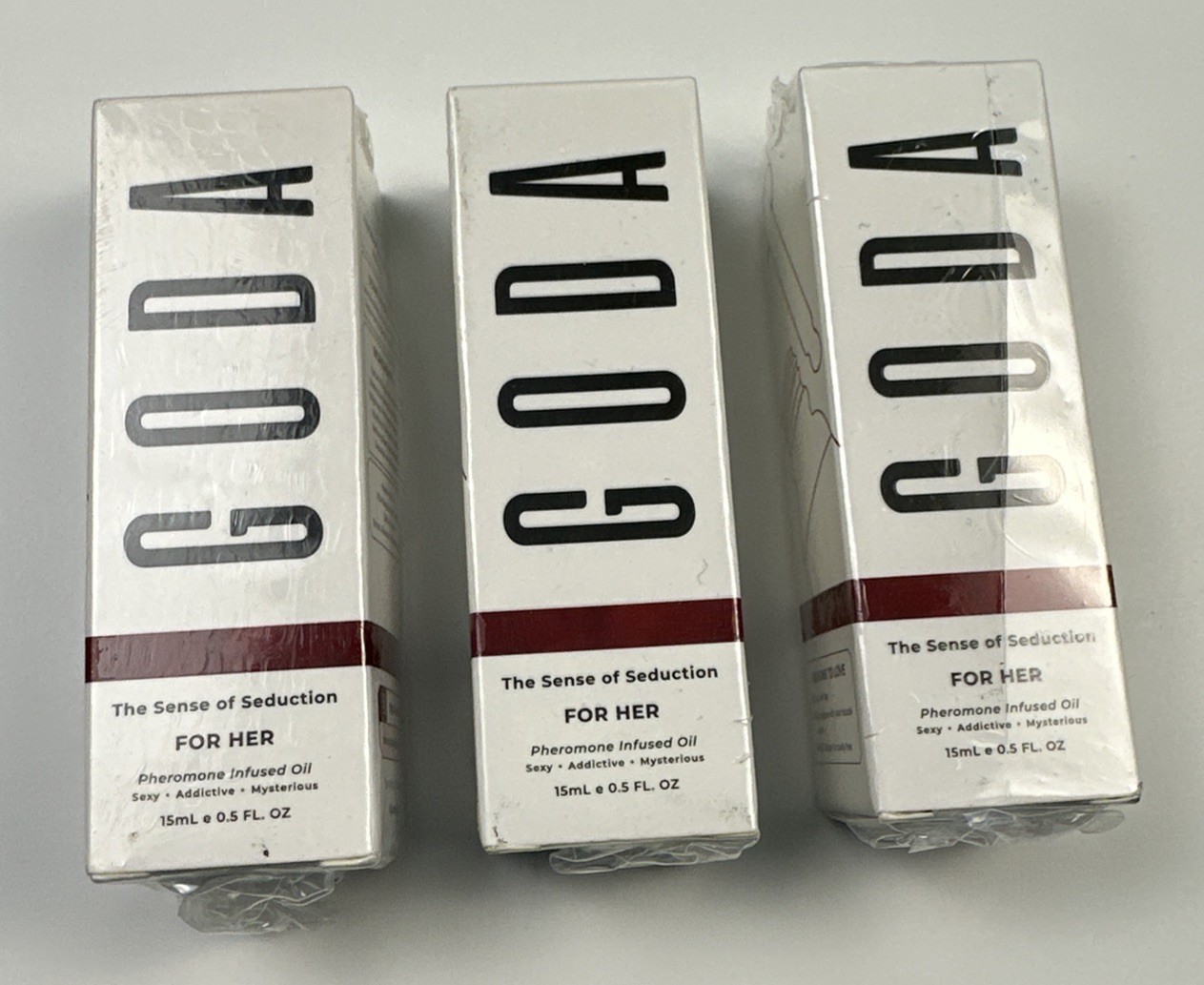 3 Goda For Her Pheromone Infused Oil The Sense Of Seduction 0.5 fl oz 15mL Vegan