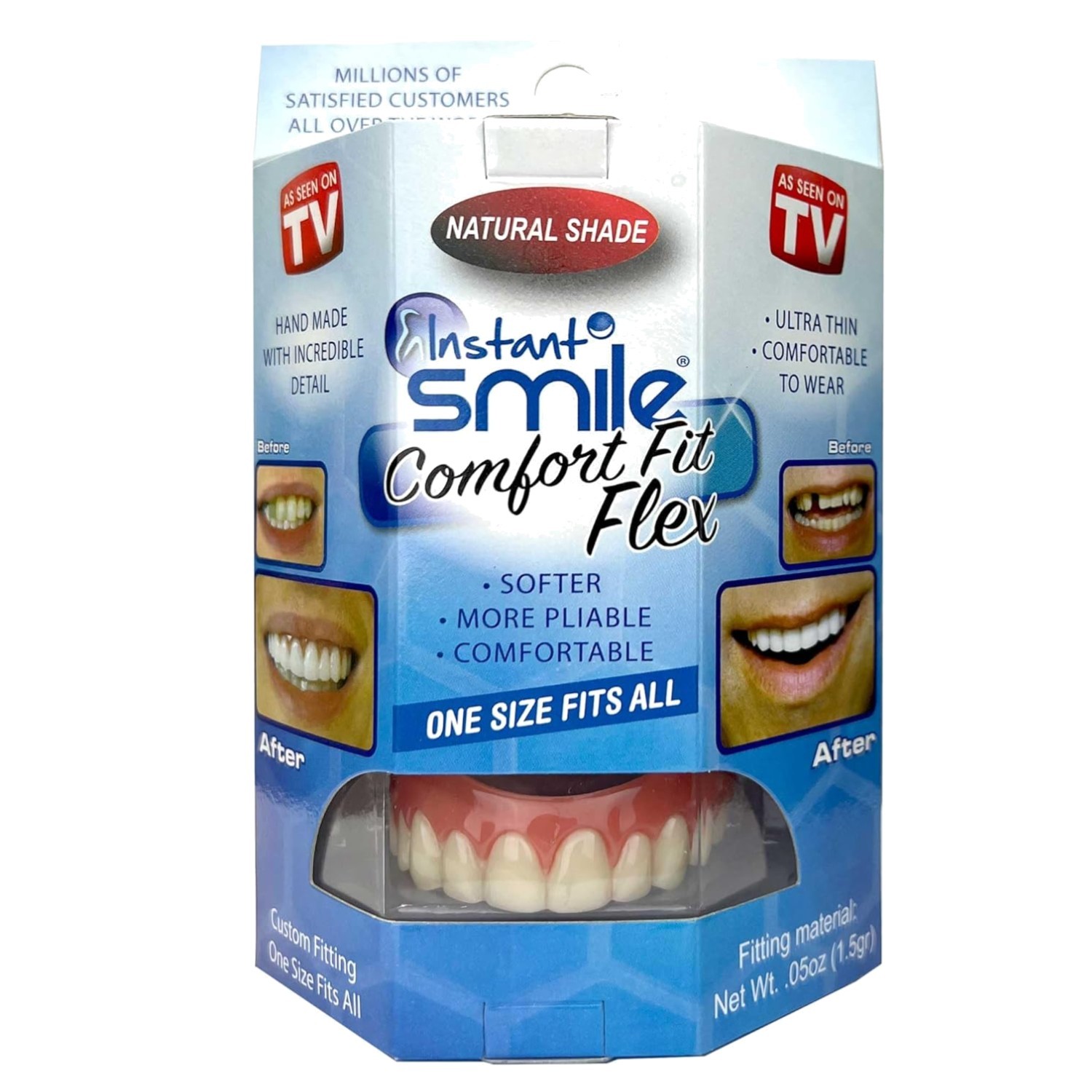 Natural Shade Flex Veneers – Comfortable Fit