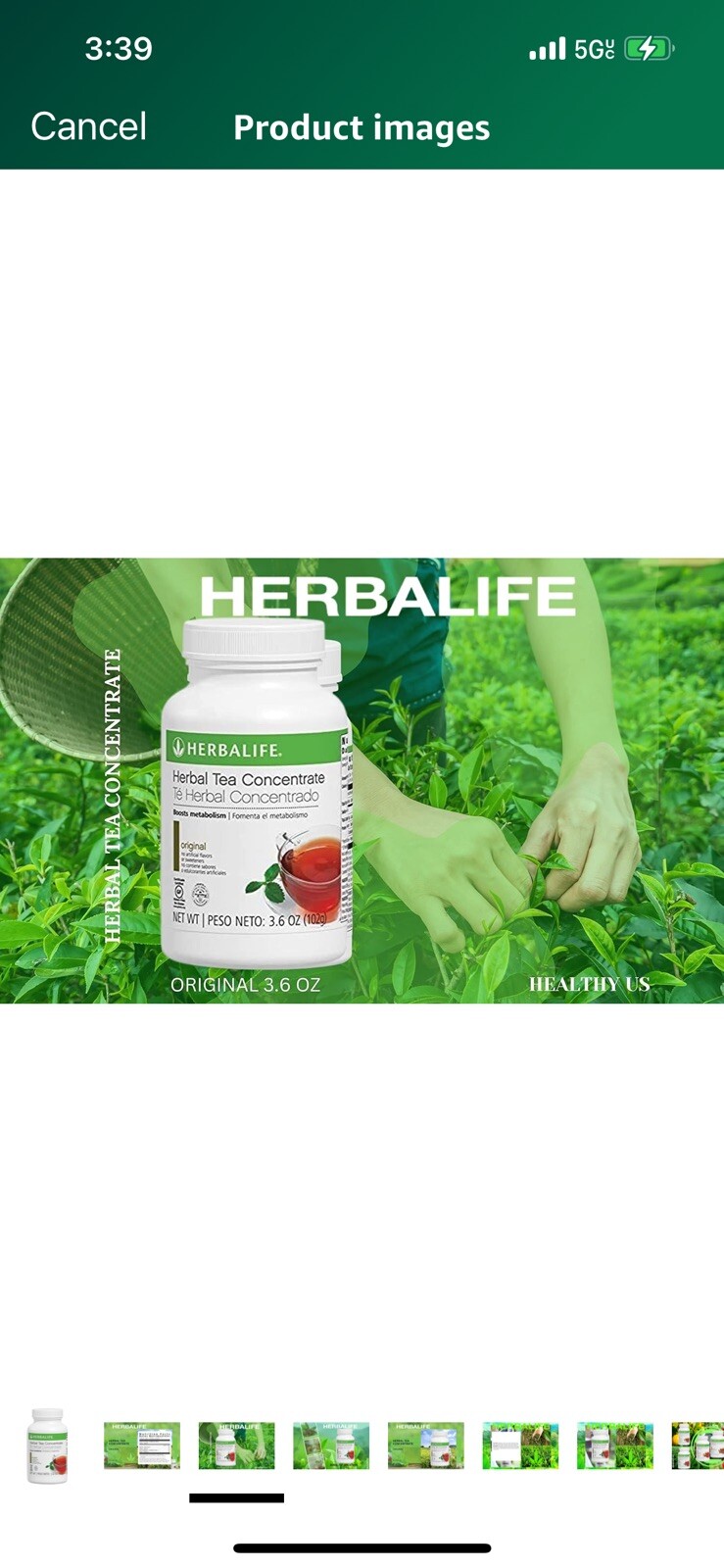 Herbal Tea Concentrate 3.6oz. Original Flavor Free Shipping