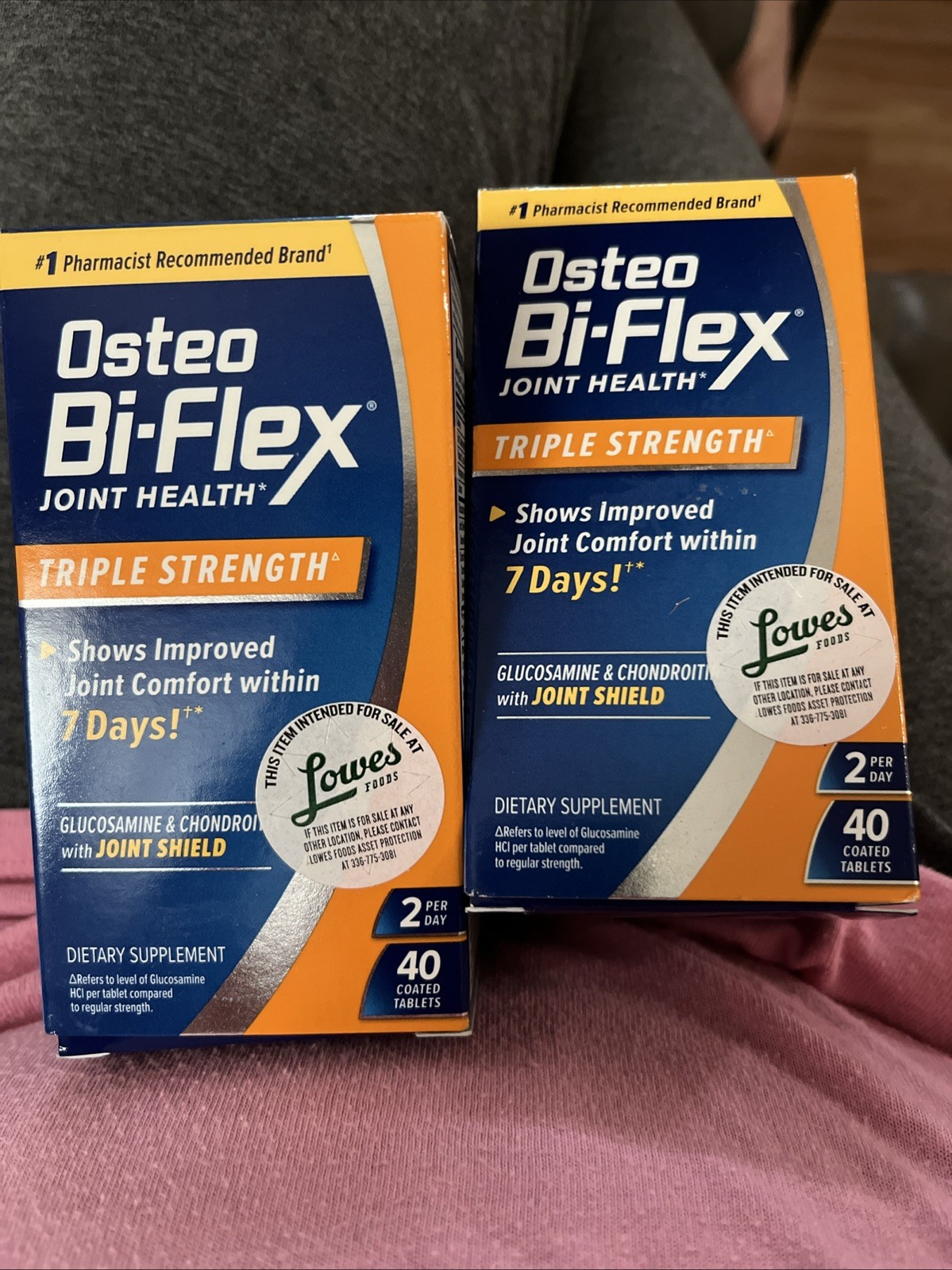 2 – New in Box Osteo Bi-Flex Joint Health Triple Strength 40X2= 80 EXP 06-27
