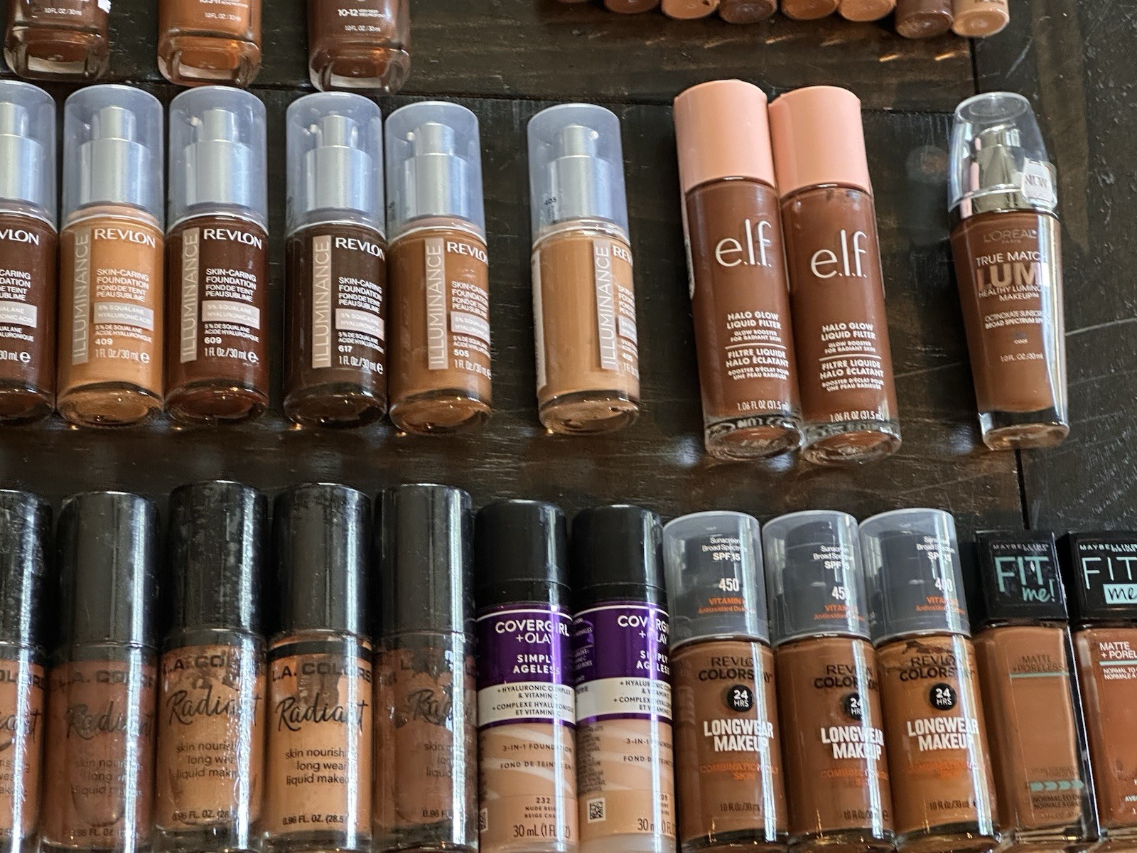 Assorted Full Size Makeup Mixed Lot Longwear Matte CoverGirl L’Oréal Revlon