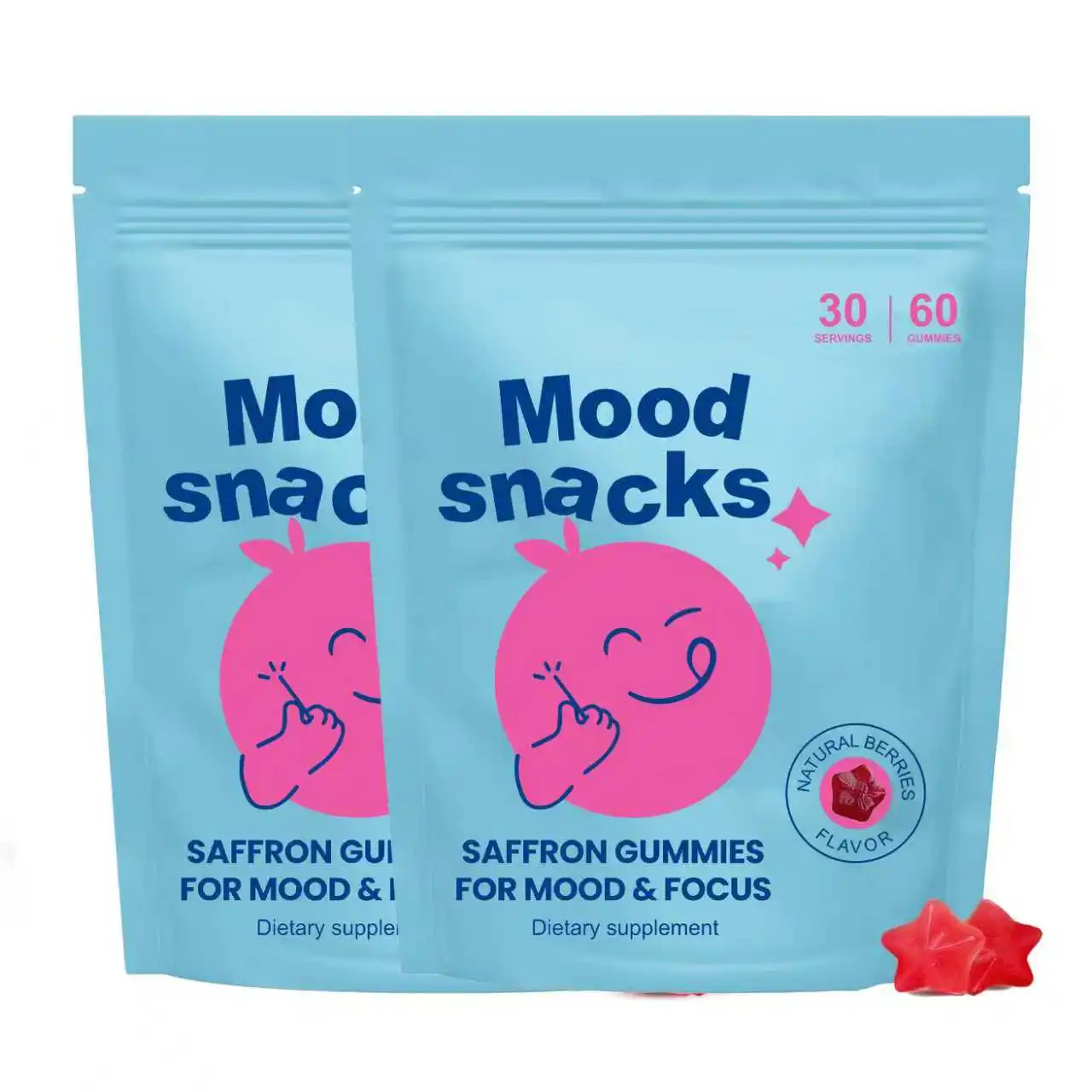 Mood Snacks – Focus & Calm Gummies for Kids & Teens – Chewable Gummy Supplement*