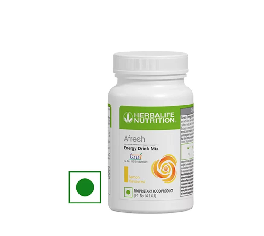 Herbalife Afresh Energy Drink Mix Natural Caffeine Low Calorie All Flavors