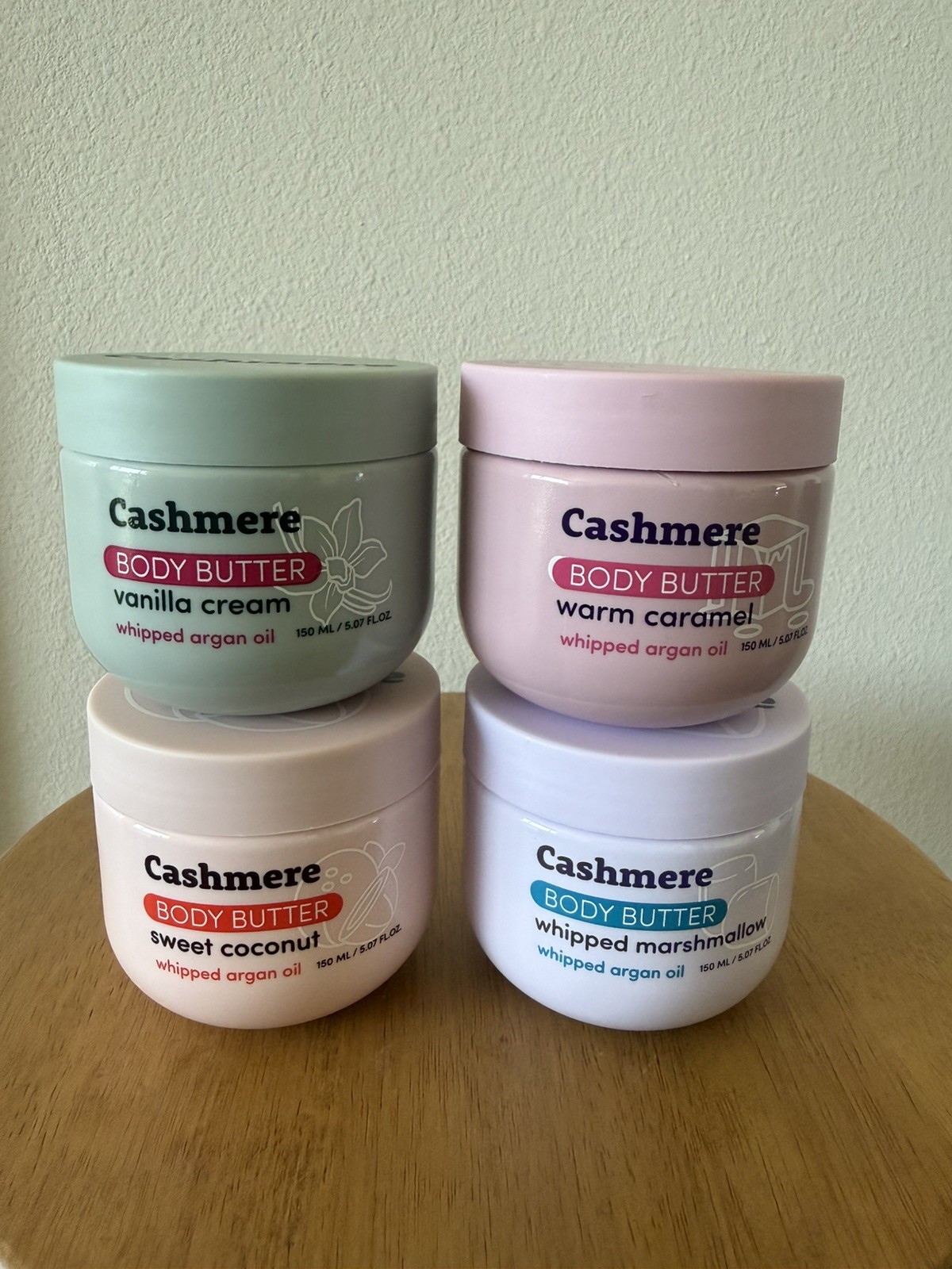 🎀Cashmere Body Butter🎀FULL SET: Caramel, Marshmallow, Vanilla, Coconut VIRAL 4