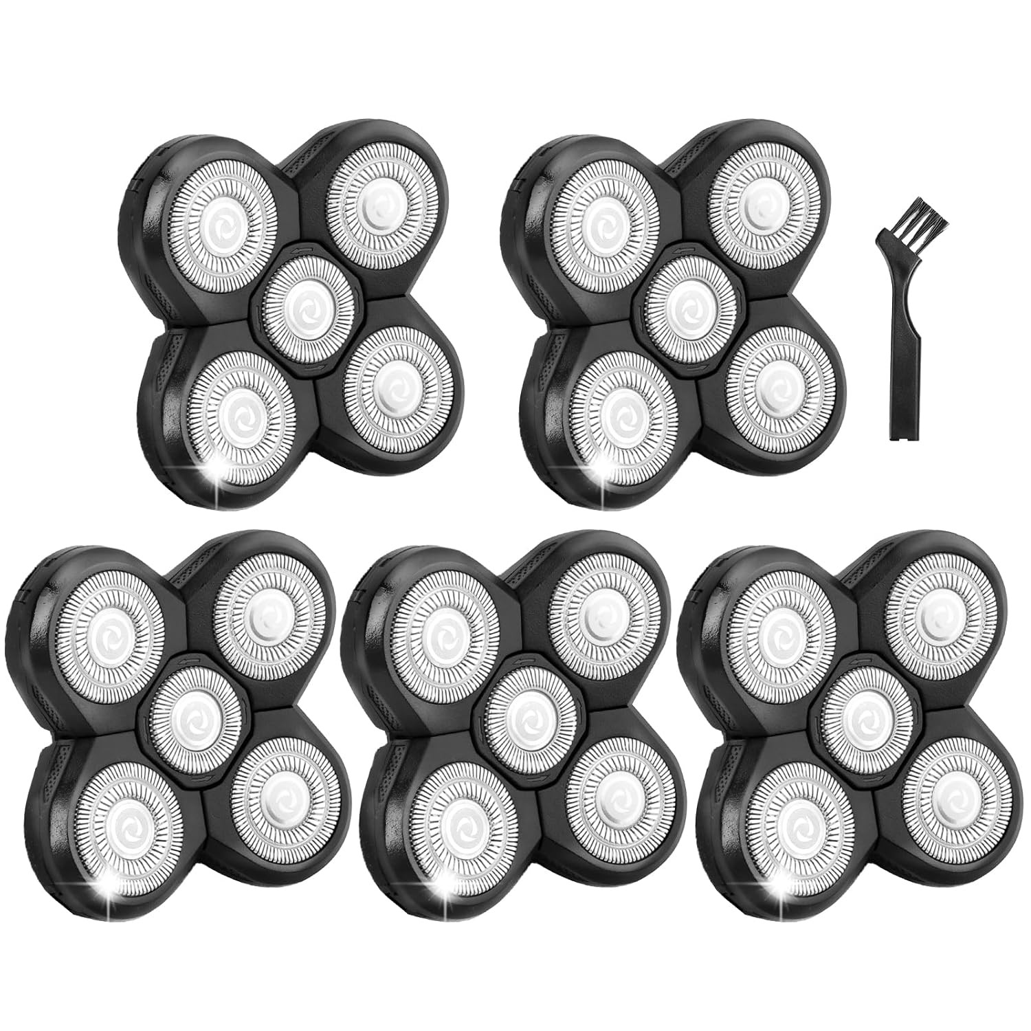 5-Blade Replacement for Freebird Head Shaver, Electric Razor Refills