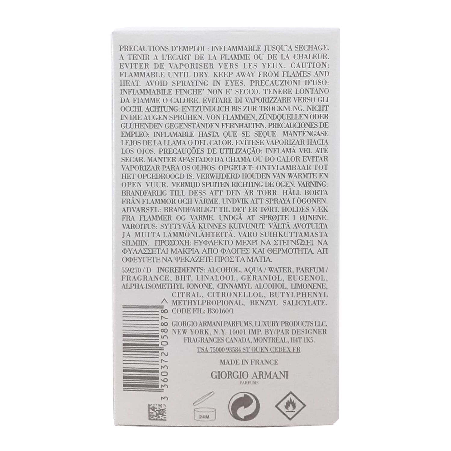 Giorgio Armani Acqua Di Gio 3.4 fl oz Men Eau de Toilette – GA205887