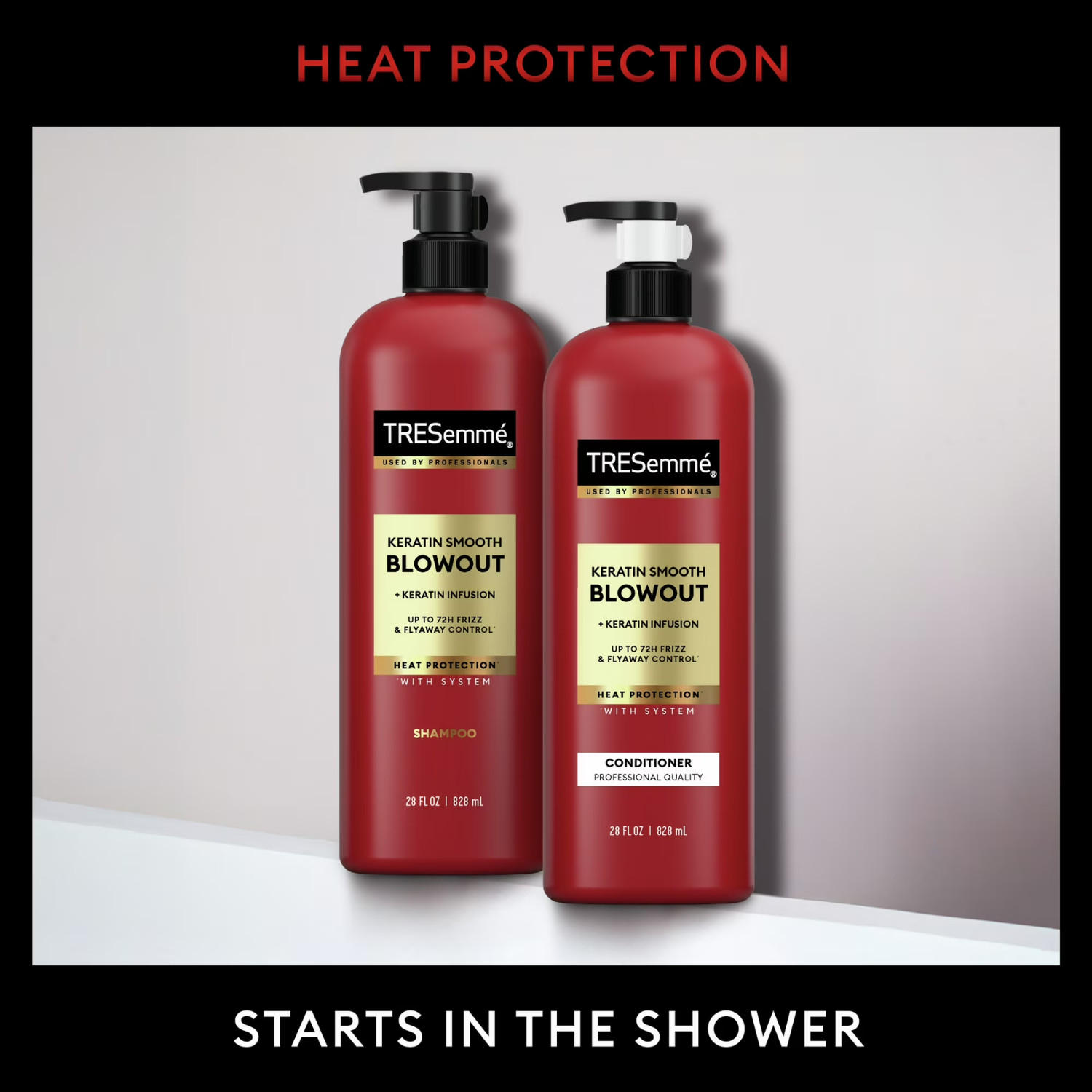 Tresemme Keratin Smooth Anti-Frizz Shampoo & Conditioner Set 28 fl oz 2-Count