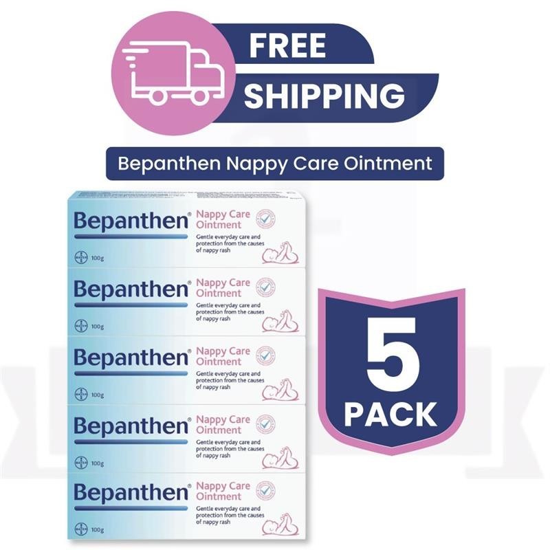 Bepanthen Ointment Skin Healing Cream 100g – PACK OF 5 (EXP – 01/2028)