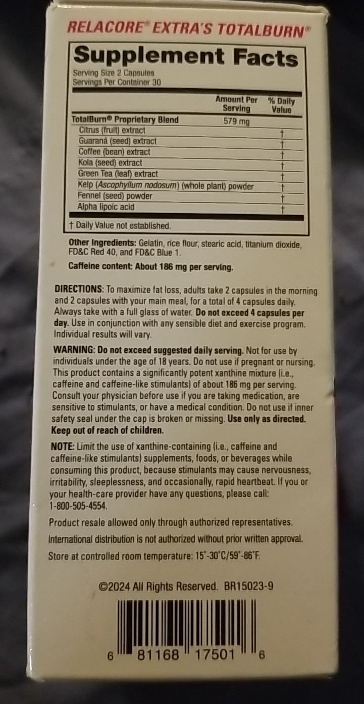 EXP 2/26 – Lot of 4 New Relacore Ultimate Super Fat Burning Belly Bulge Kit
