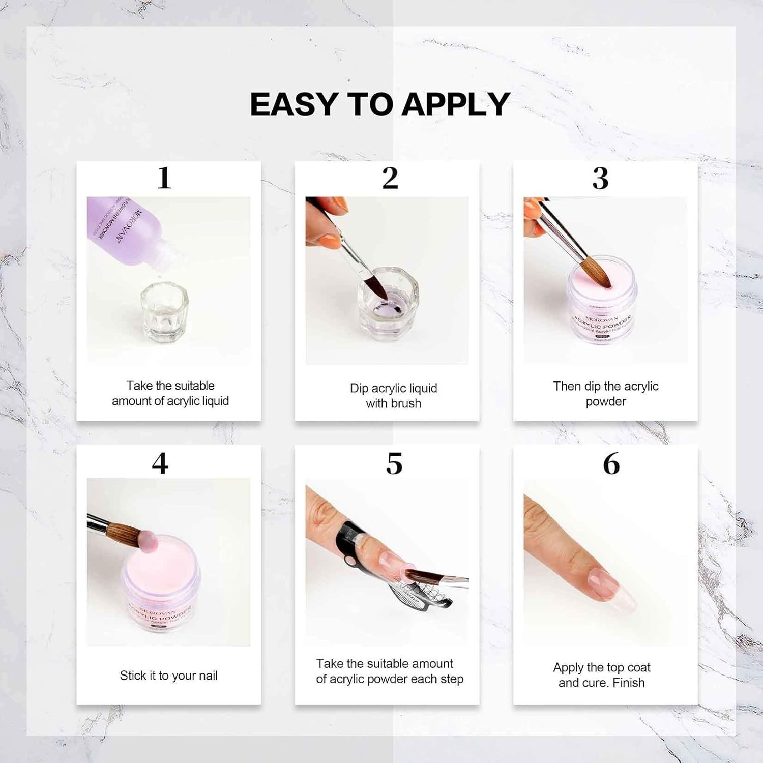 Acrylic Nail Kit for Beginners Acrylic Powder and Liquid Nails Brush Acrylic Set