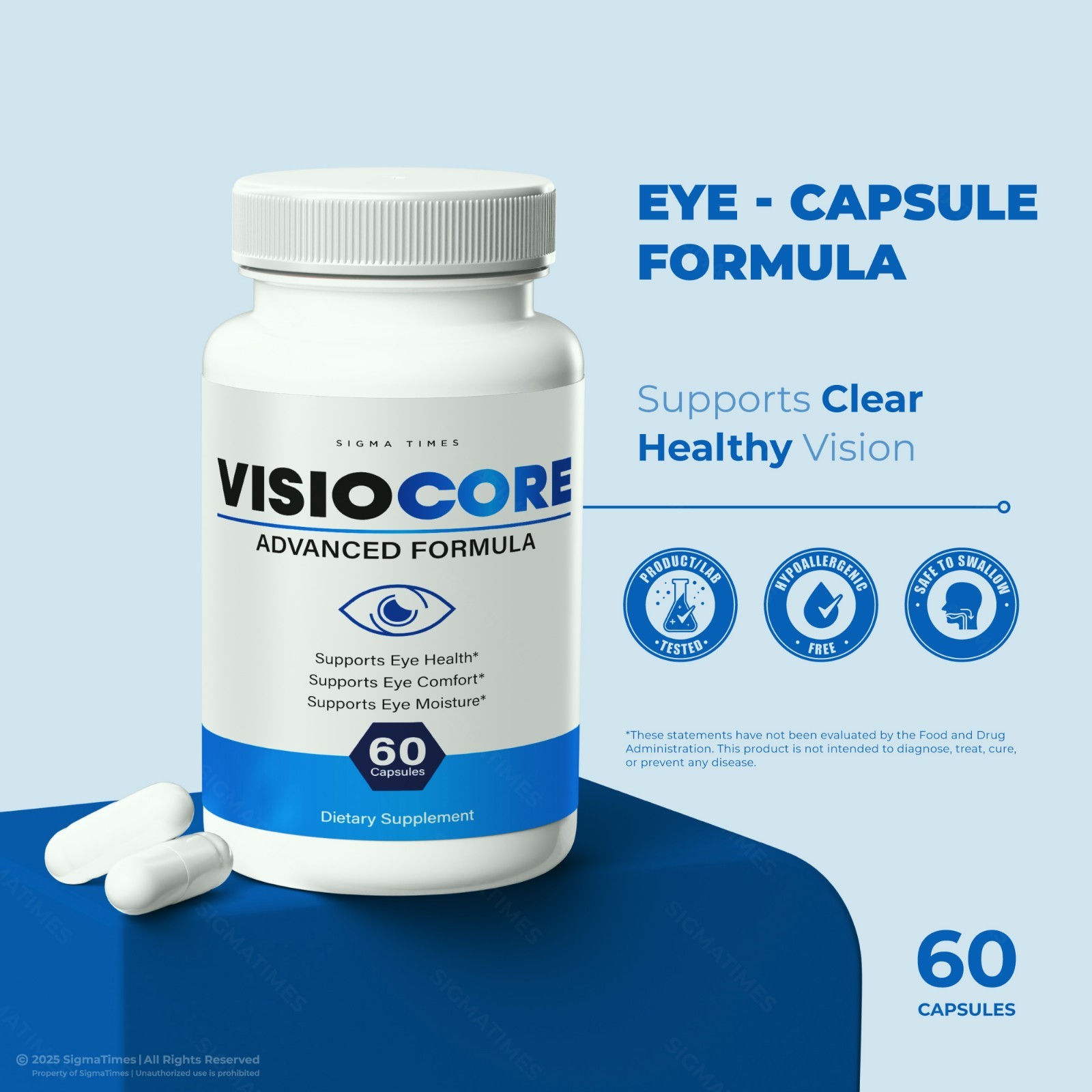 VisioCore Capsules – Advanced Eyesight Supplement, Eye Health & Vision – 2 Pack